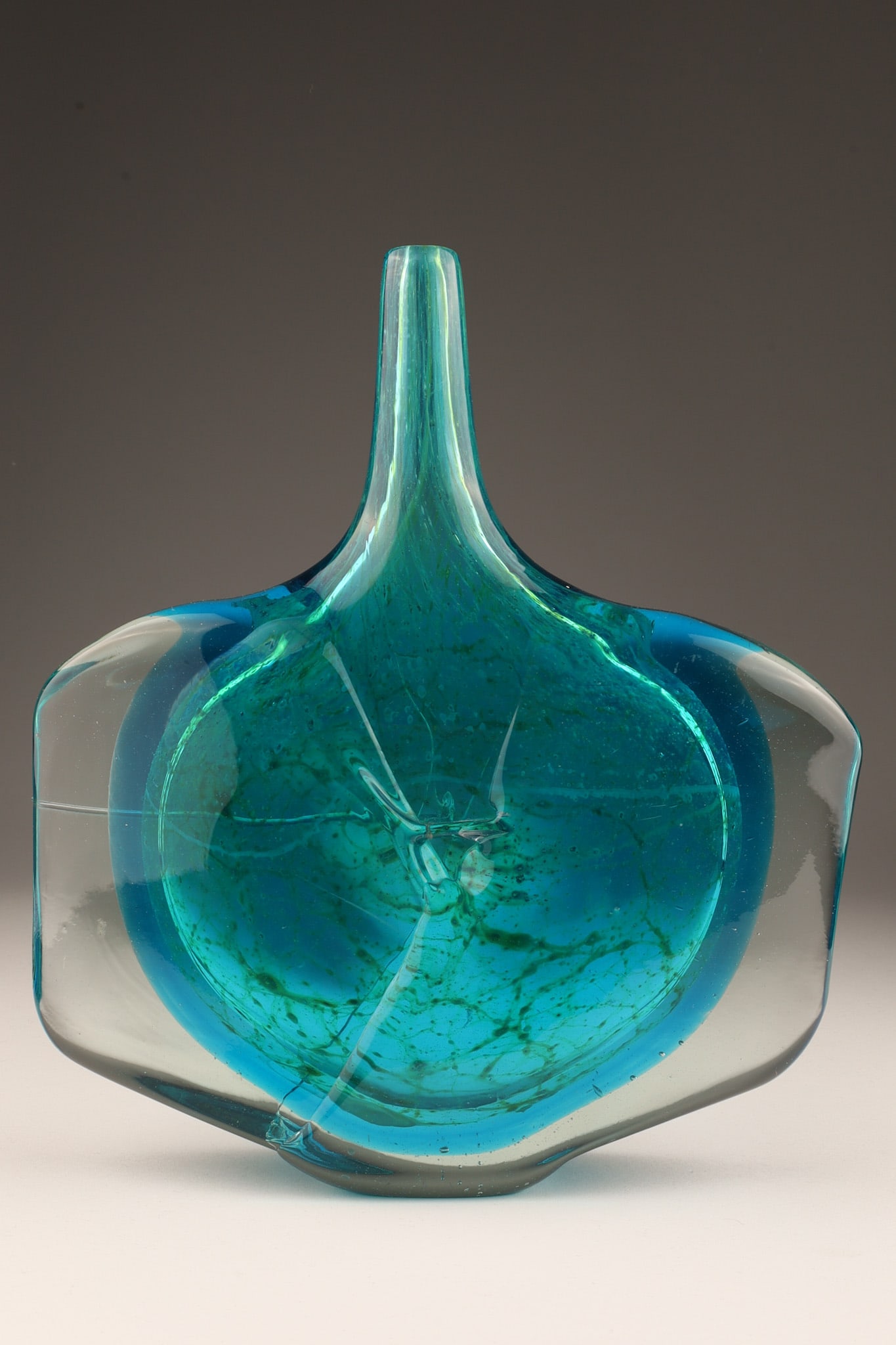 Signed Eric Dobson Mdina Fish Ax Art Glass Vase (1 of 4)