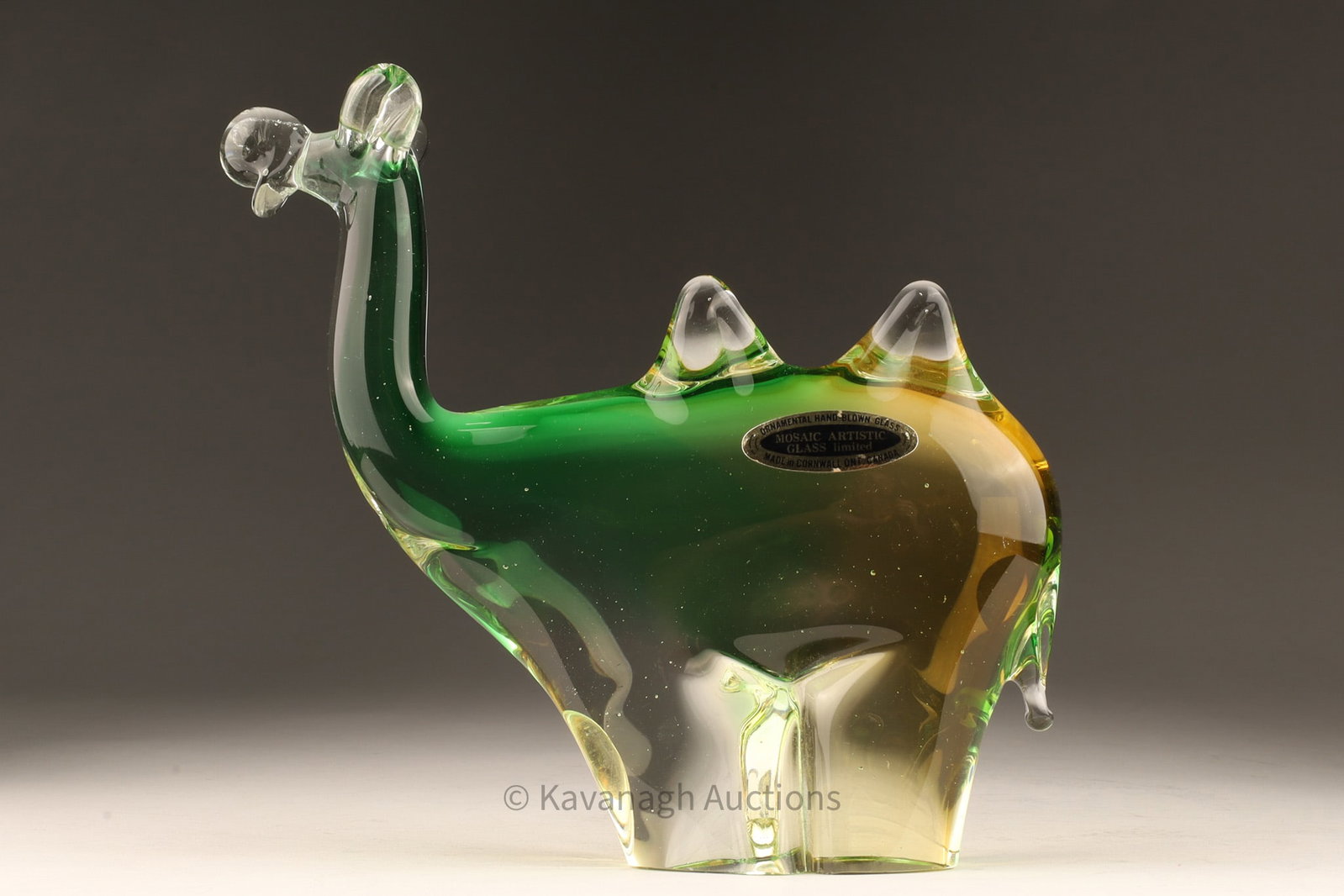Rare Mosaic Artistic Cornwall Art Glass Camel: Rare Mosaic Artistic Cornwall (Chalet) Art Glass Camel. 7 inches H x 7 W x 2 deep.