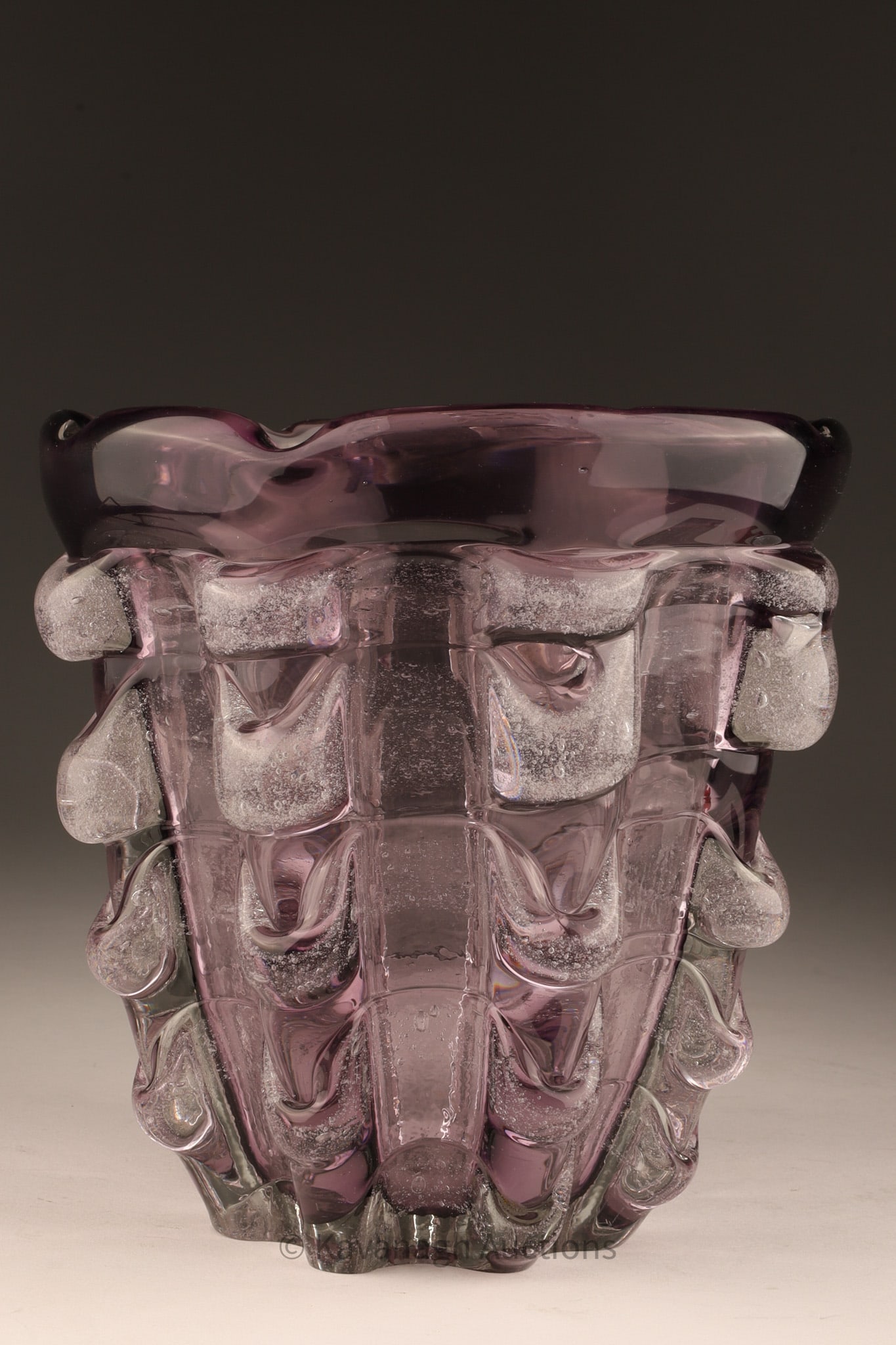 Unusual Antique Amethyst Murano Art Glass Vase (1 of 7)
