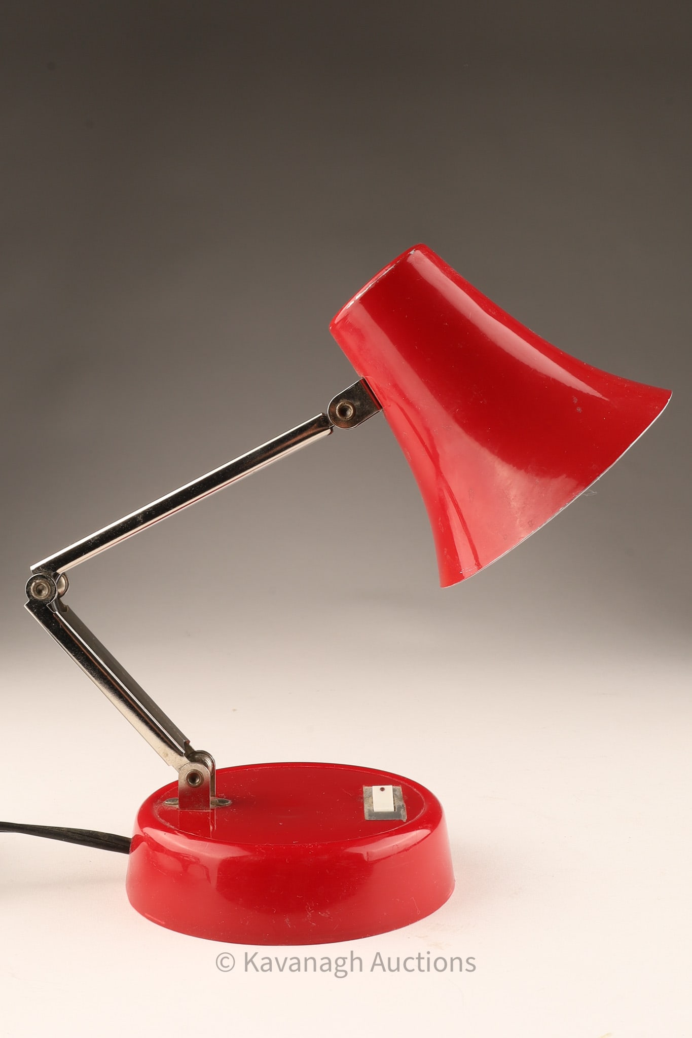 Vintage Mid Century Red Foldable Desk Lamp (1 of 8)