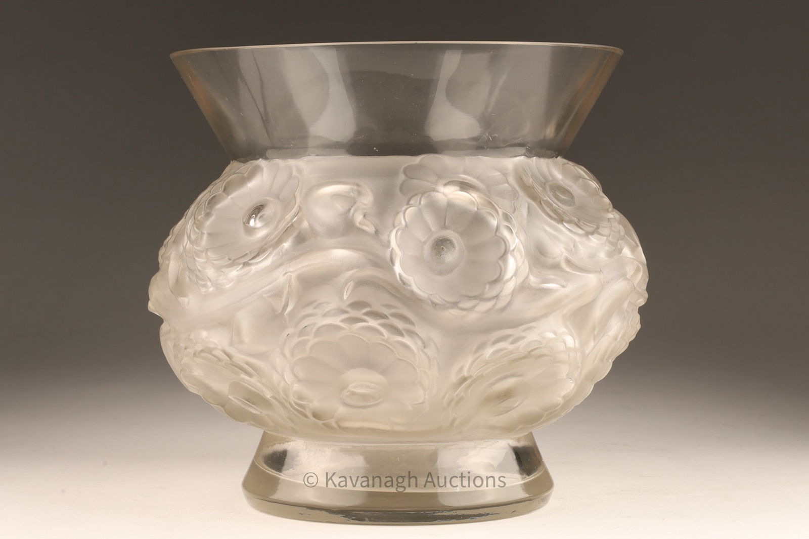 Antique Signed Rene Lalique Soucis Glass Vase (1 of 5)