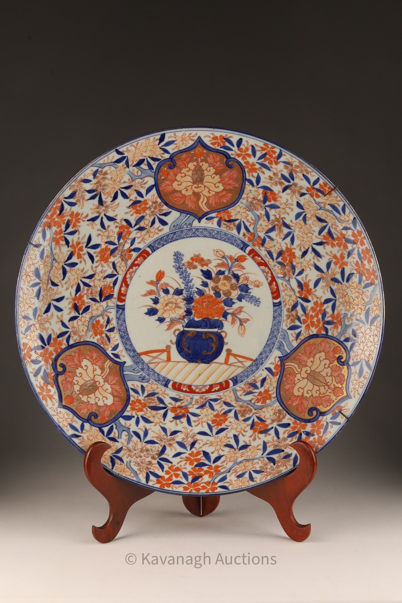 Japanese Meiji Large Imari Charger Plate (1 of 8)