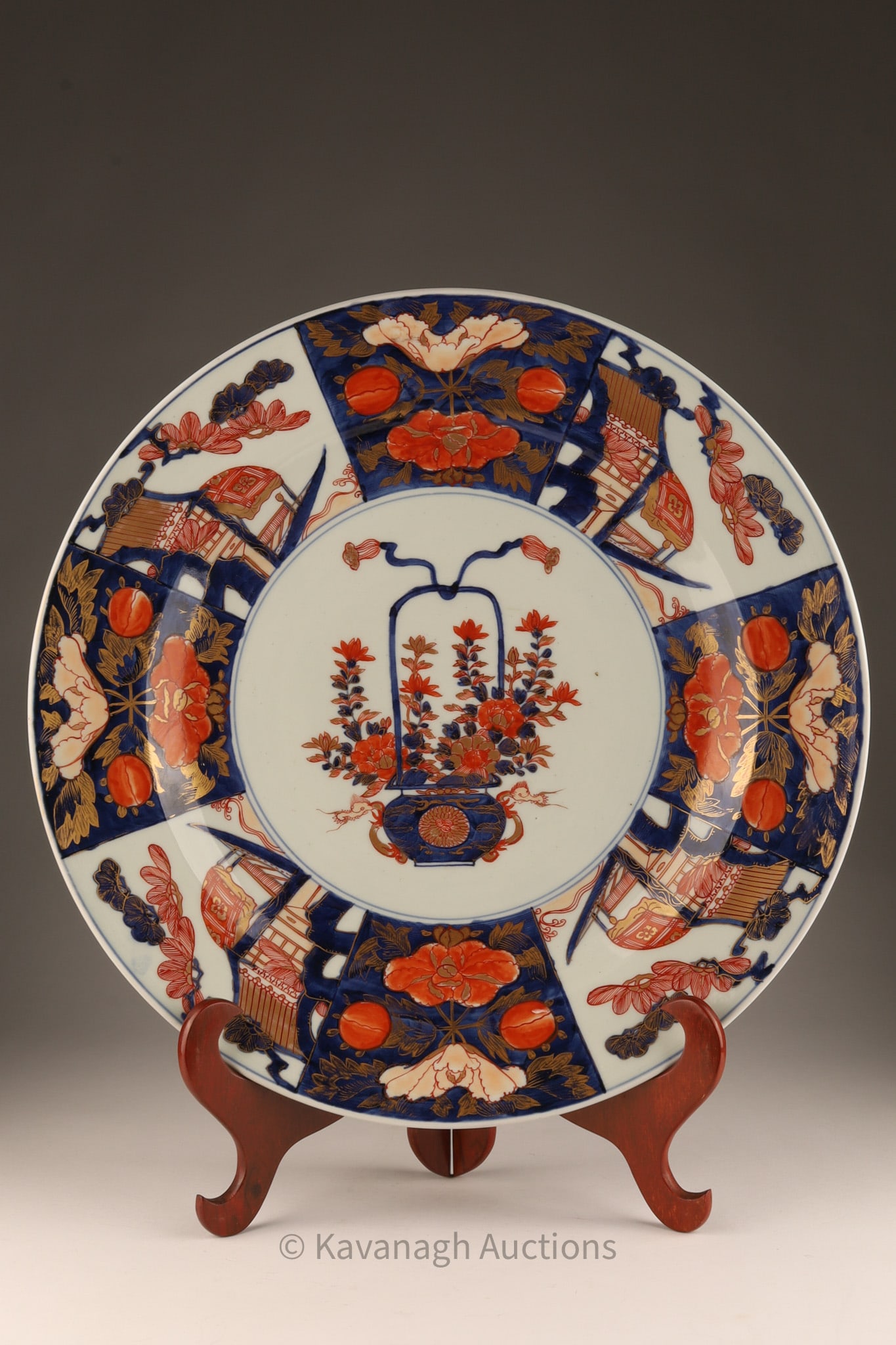 Large Edo Period Japanese Arita Imari Charger (1 of 8)