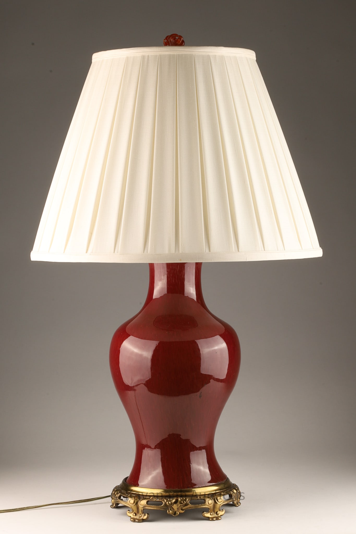 Antique Chinese Sang de Boeuf Vase as Lamp (1 of 8)