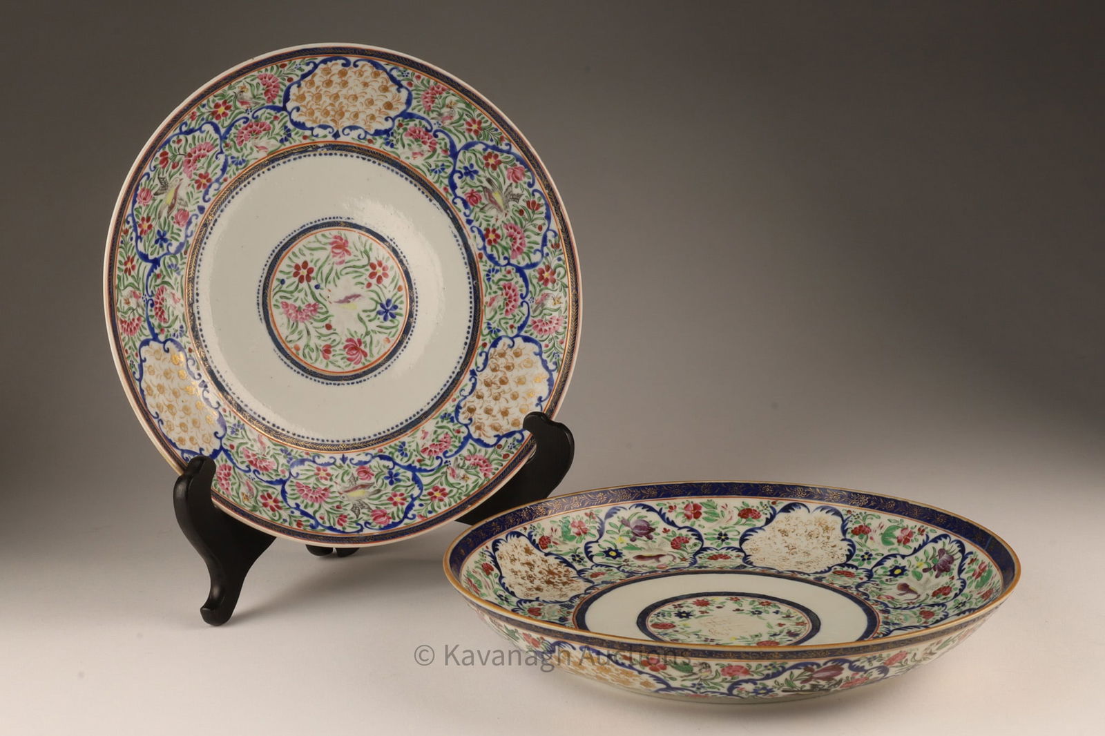 Pair Antique Chinese Export Plates Ottoman Market (1 of 11)