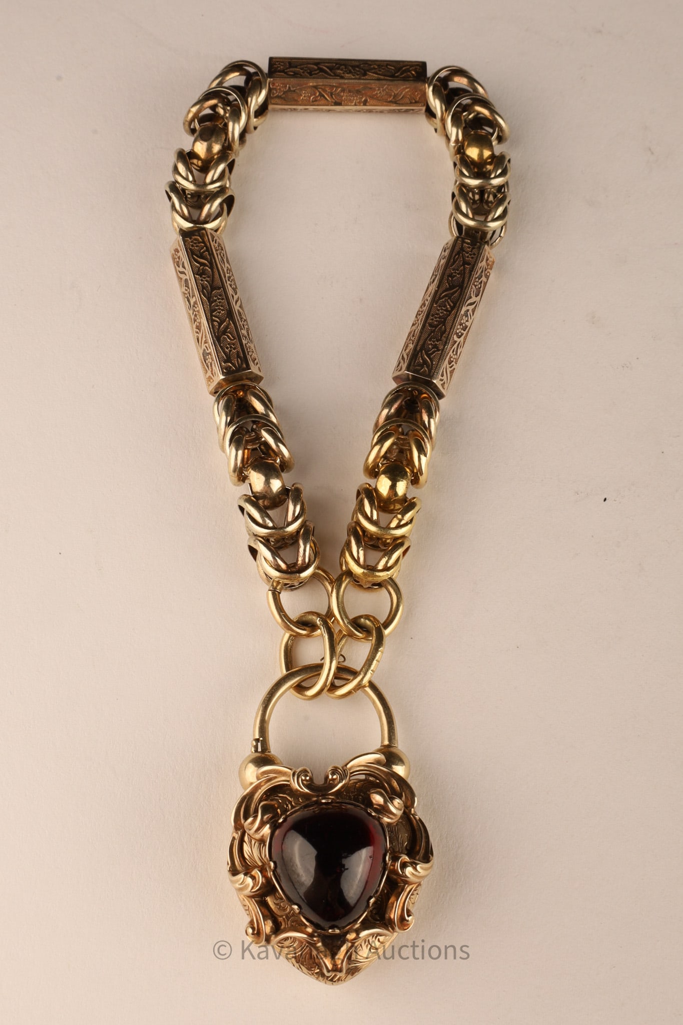 Victorian 15K Gold Sweetheart Mourning Bracelet (1 of 10)