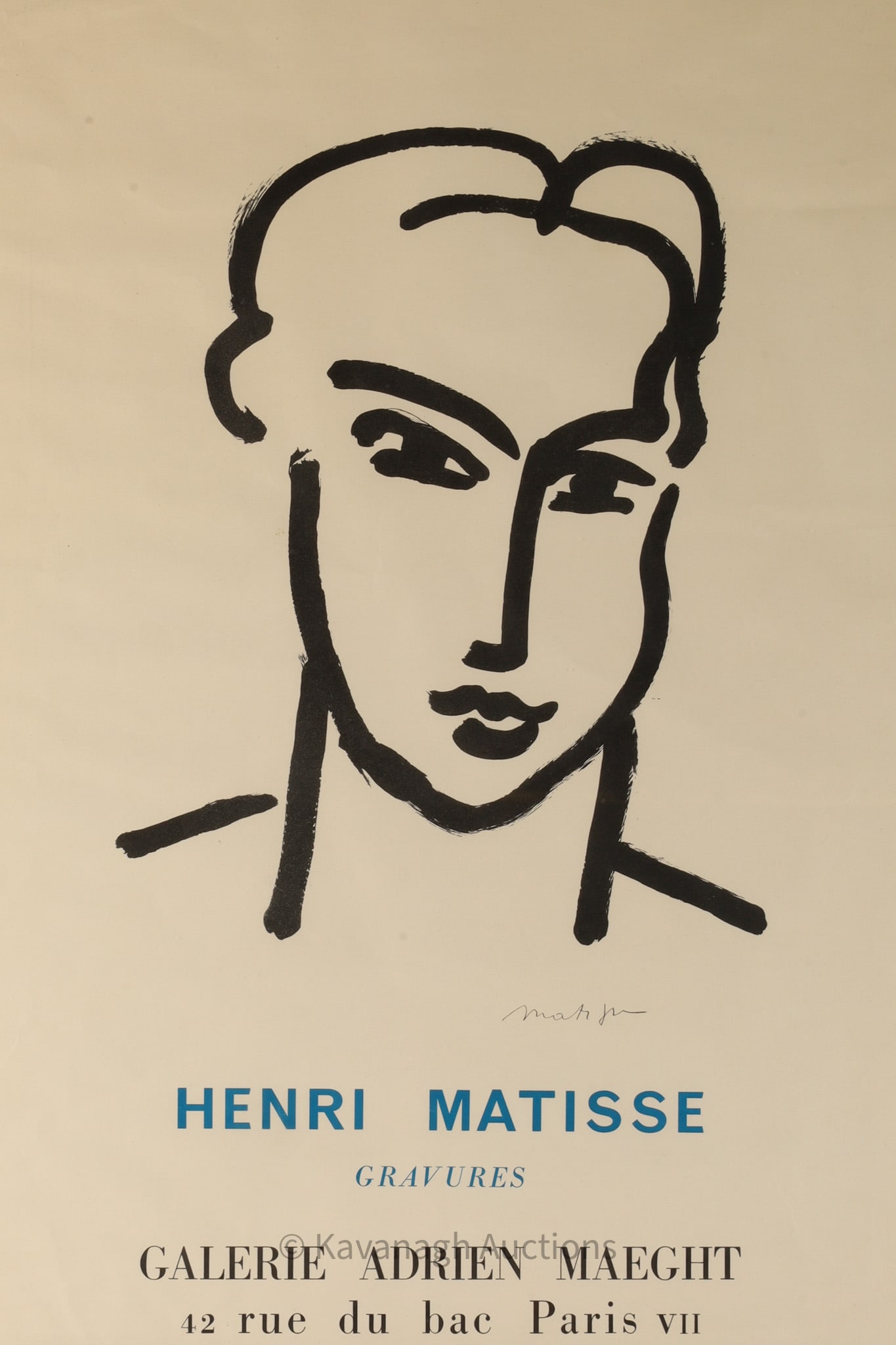 Henri Matisse Gravures Poster Galerie Maeght (1 of 3)