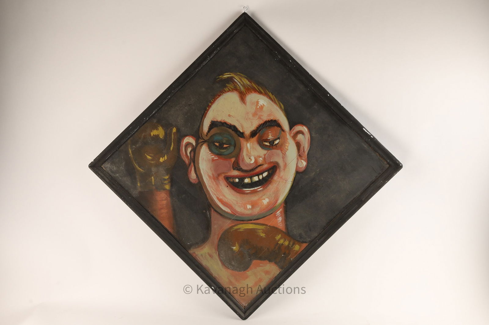 2 MCM Signed Folk Art Carnival Portrait Paintings (1 of 6)