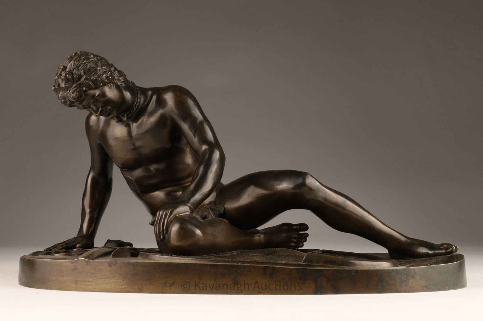 Italian Grand Tour Bronze After the Antique The Dying Gaul (1 of 11)