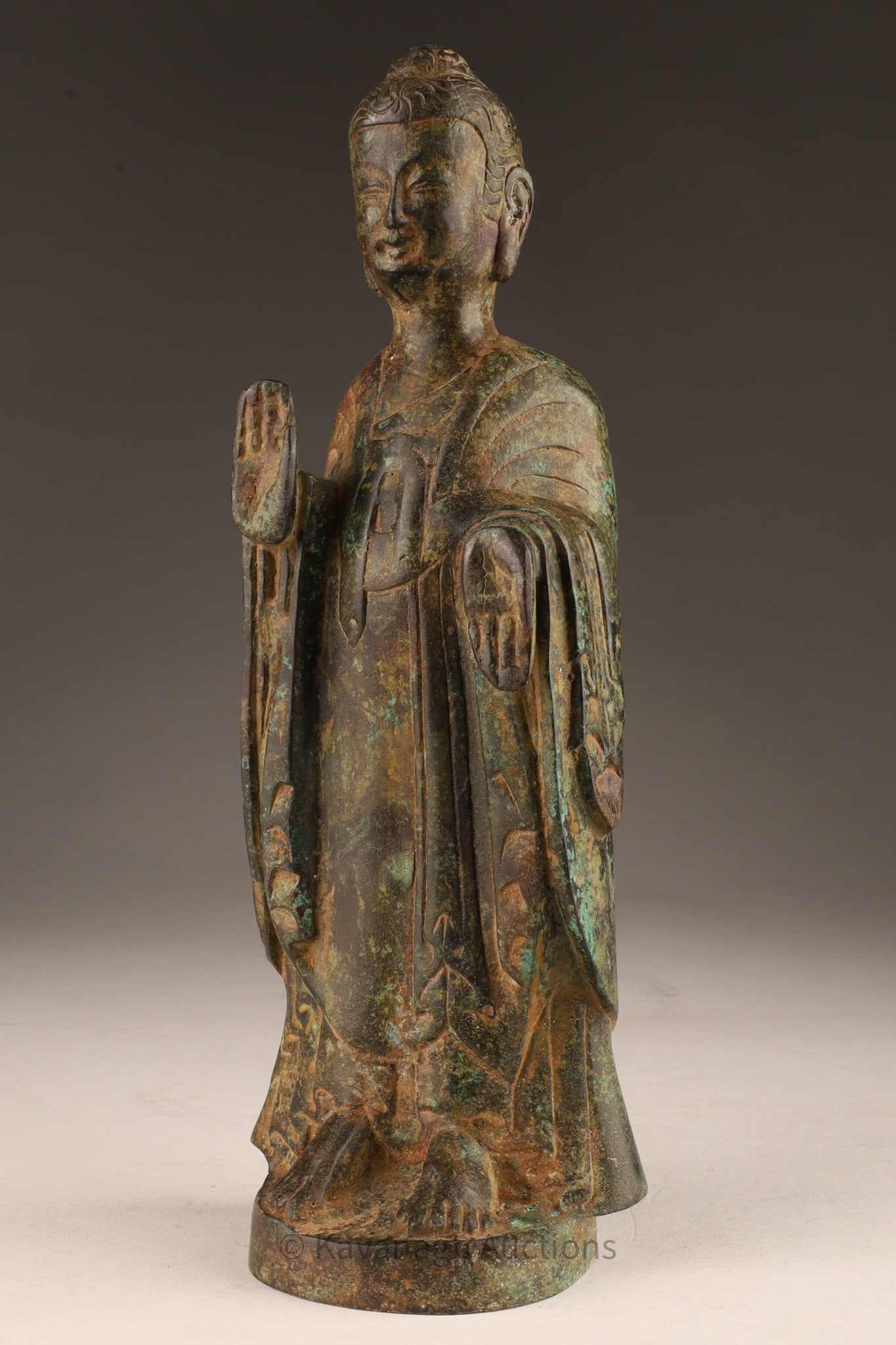 Tibetan Siddhartha Standing Buddha Copper Bronze (1 of 9)