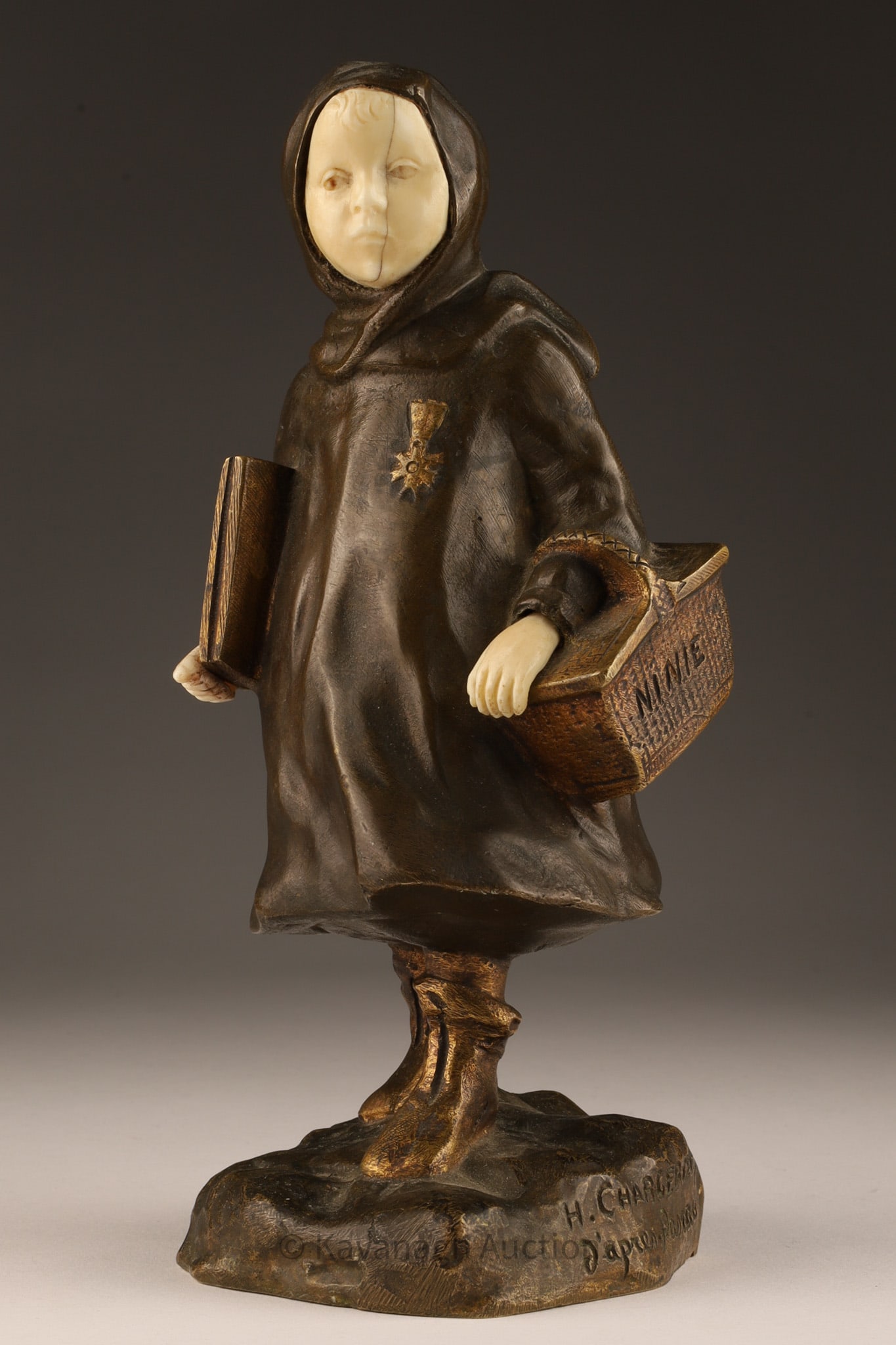 Antique H Chargeboeuf Bronze Child Ninie (1 of 9)