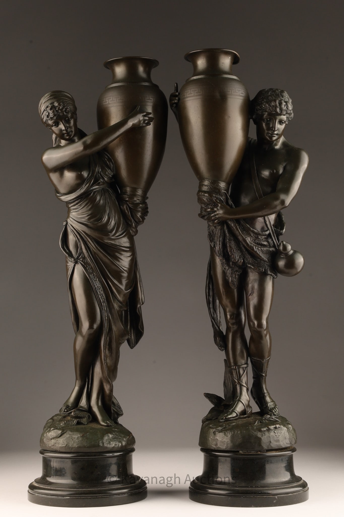 1880s Alois Mayer German Bronze Water Carriers (1 of 11)