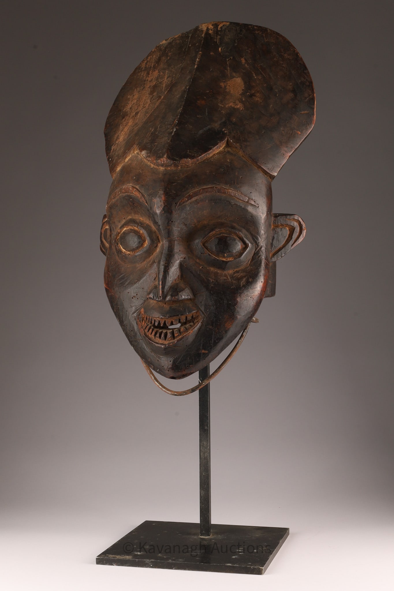 Hand Carved Bamun African Helmet Mask (1 of 9)