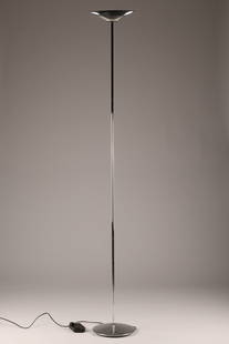 1980s Jorge Pensi Aluminum Floor Lamp B-Lux Spain: 1980s Post Modernist Jorge Pensi Aluminum Floor Lamp for B-Lux, Spain. 72 inches H x 11 W x 11 deep.