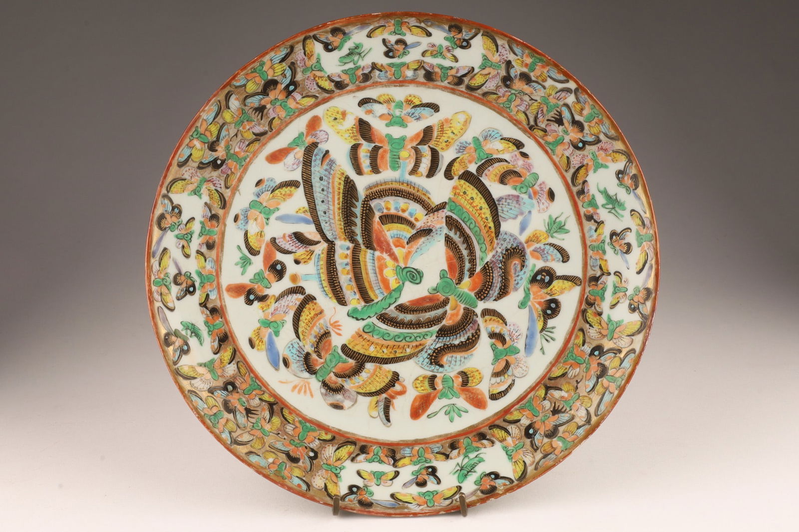 Antique Chinese 1000 Butterflies Plate (1 of 9)