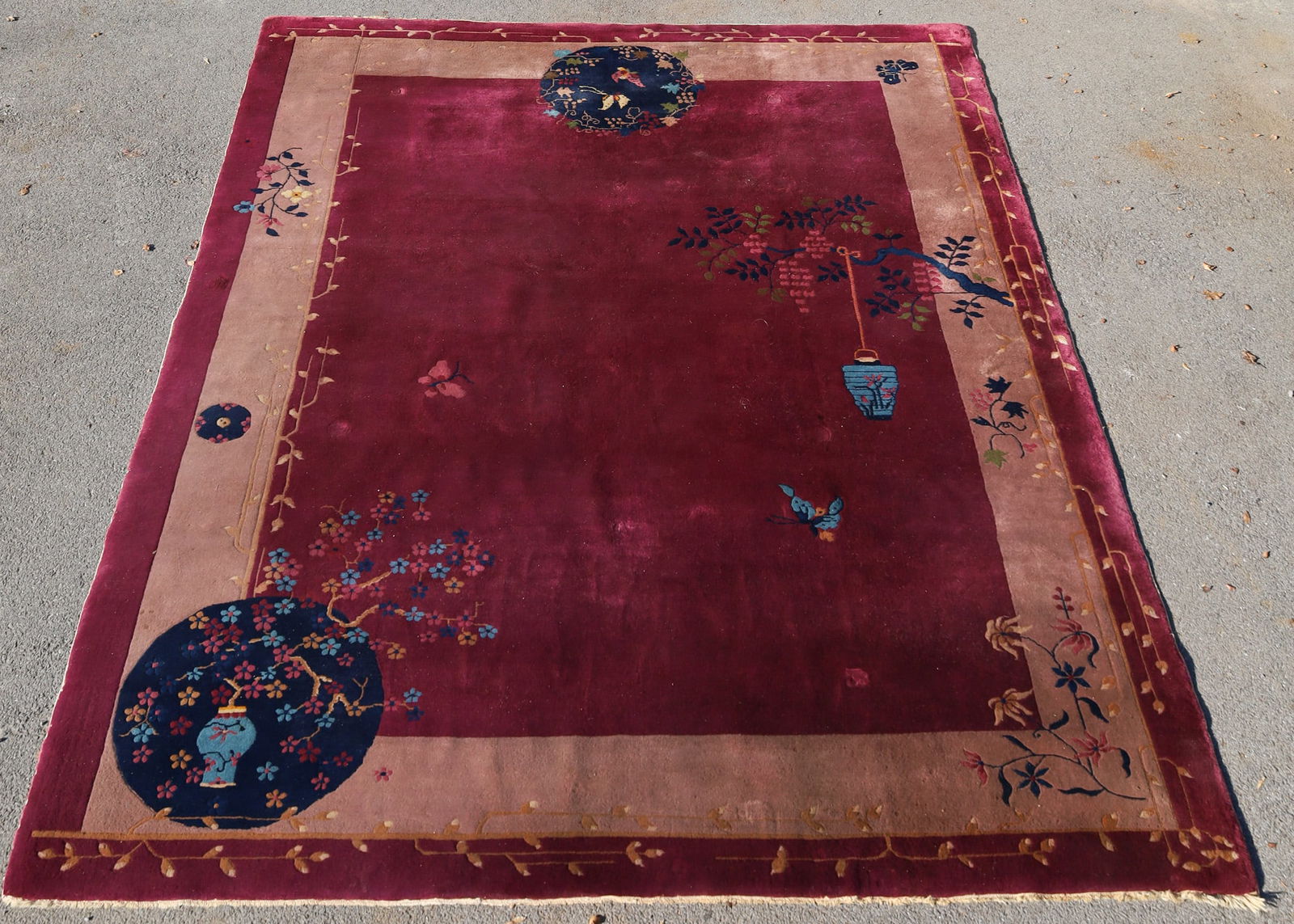 Large Art Deco Chinese Area Rug (1 of 7)