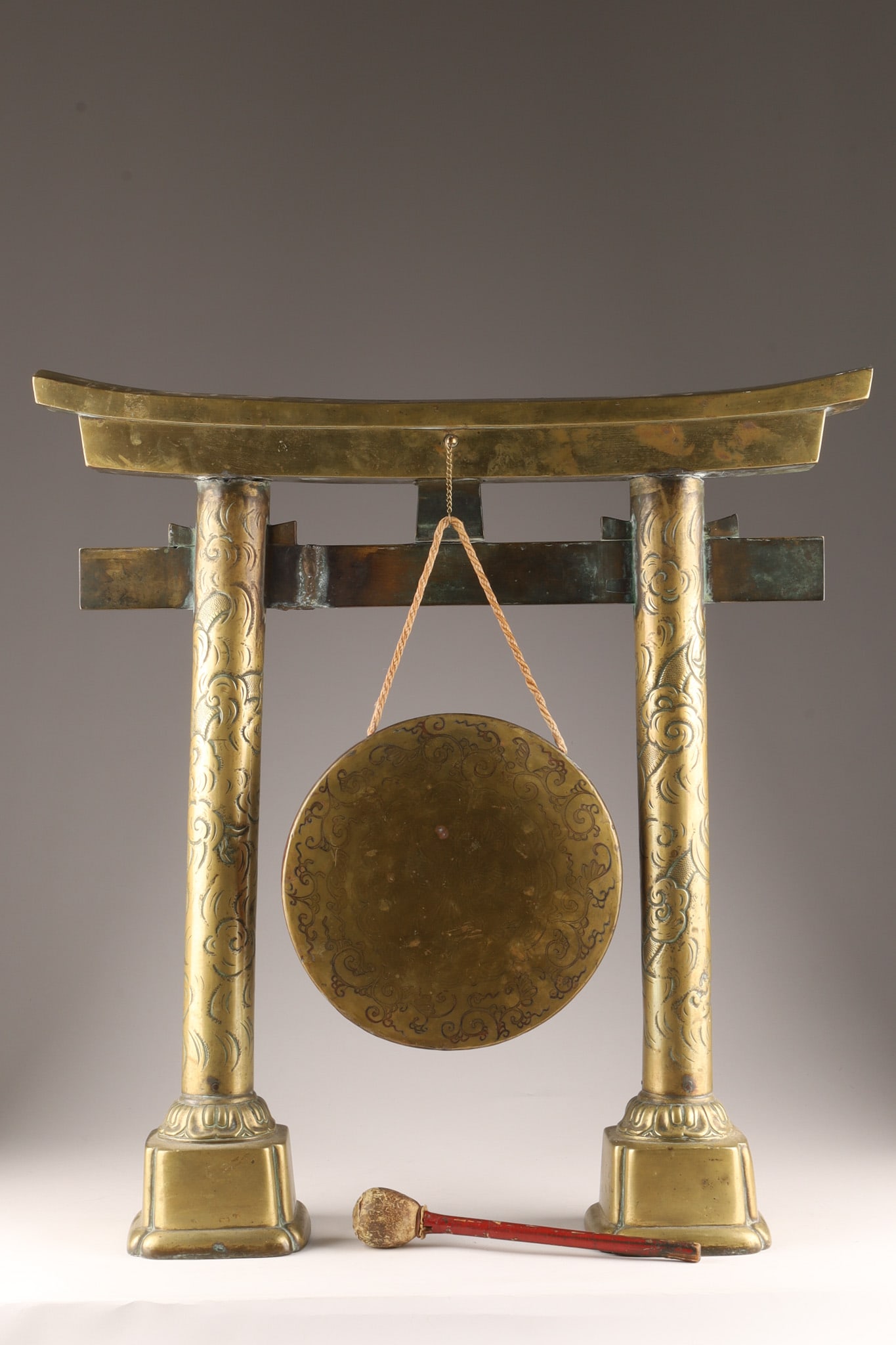 Antique Japanese Edo Period Large Bronze Gong (1 of 8)