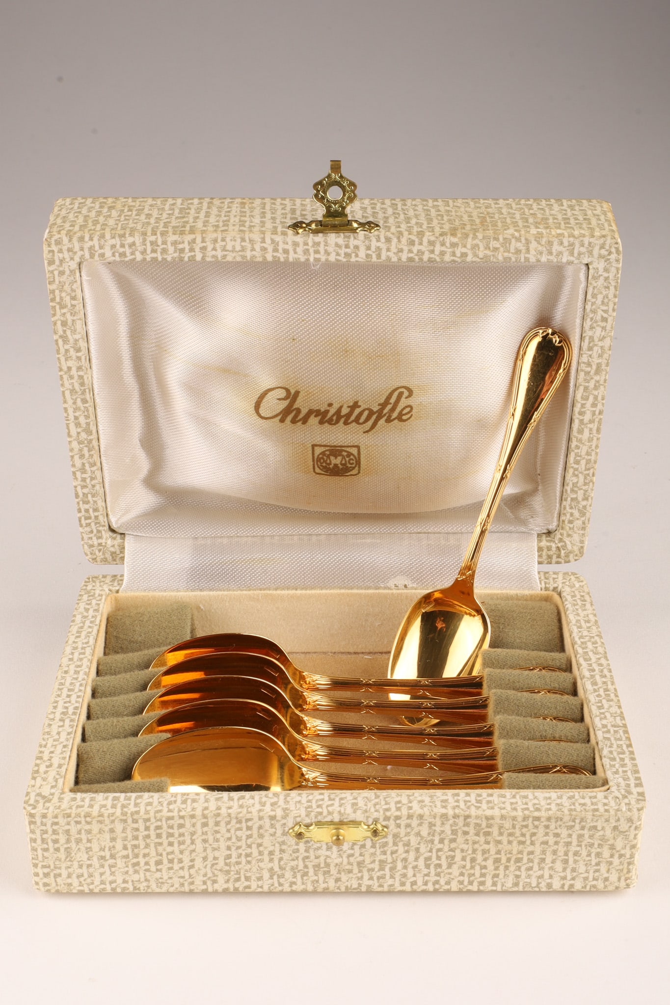 Christofle Espresso Demitasse Gold Plated Spoons (1 of 5)