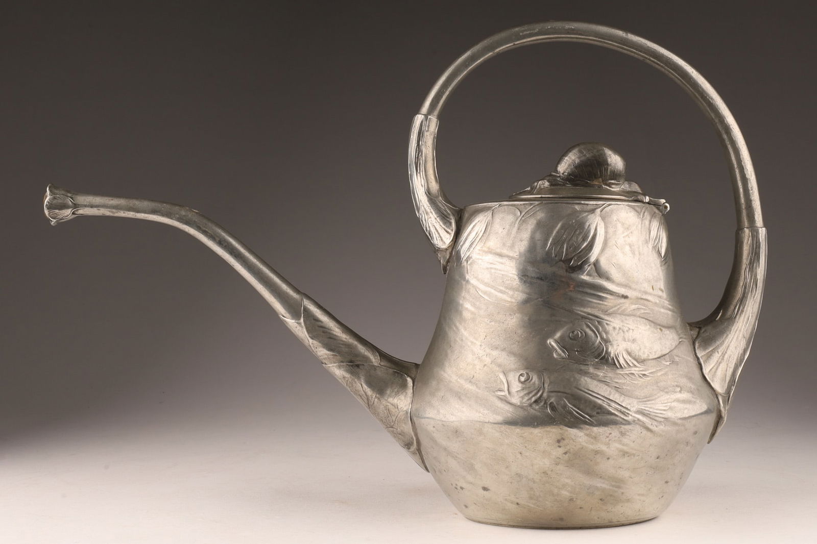 Kayserzinn Art Nouveau Pewter Watering Can (1 of 9)