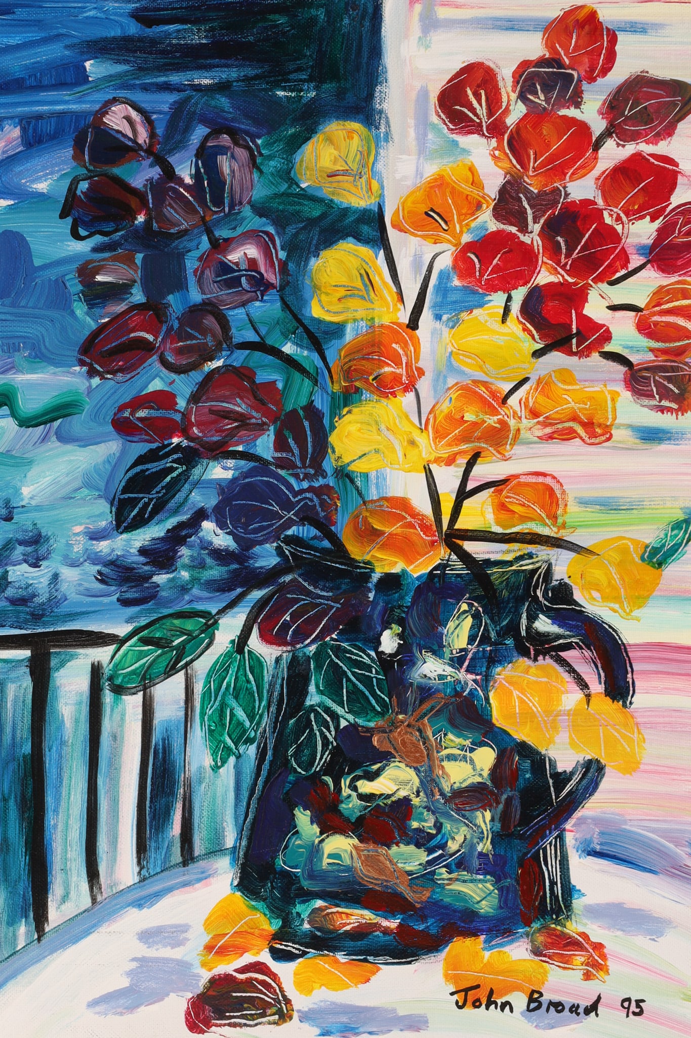 John Broad Painting Still Life Bougainvillaea (1 of 6)