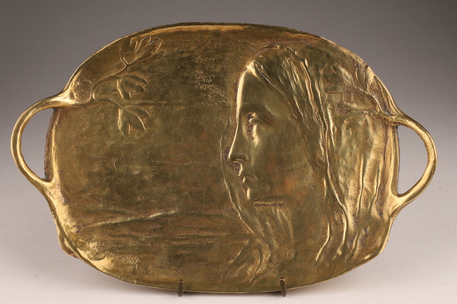 Peter Tereszczuk Austrian Gilt Bronze Tray Maiden (1 of 7)