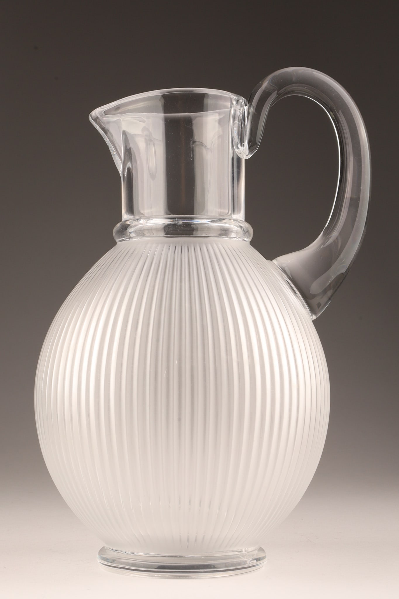 Lalique Frosted Crystal Langeais Ball Pitcher (1 of 5)