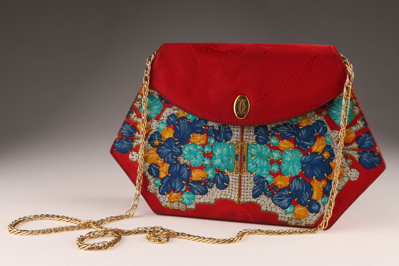 Cartier silk evening bag (1 of 10)