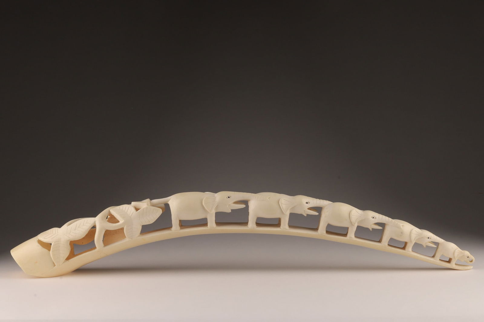 Large carved African elephant bridge (1 of 8)