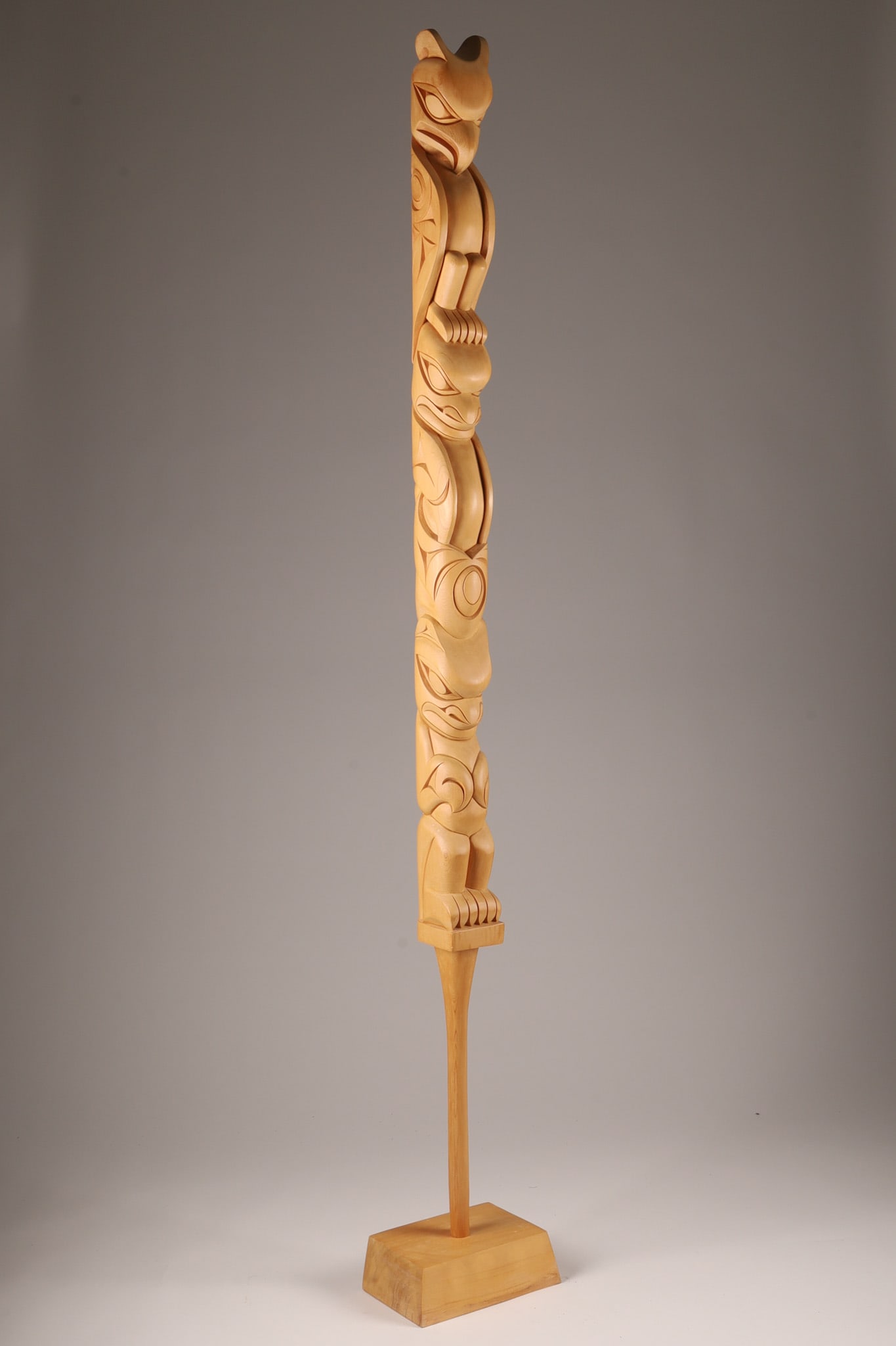 Doug Horne Salish Carved Speakers Staff (1 of 16)