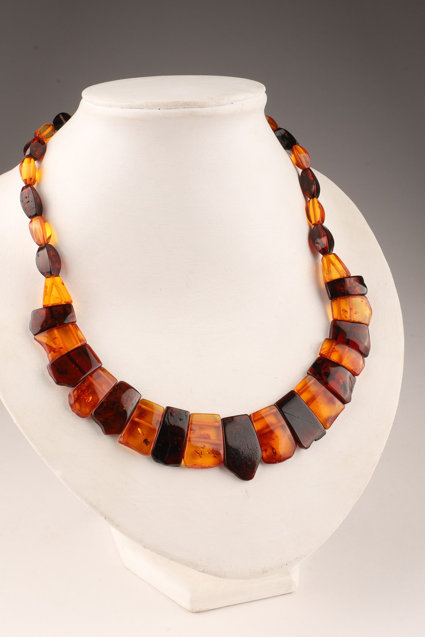 Two Colour Baltic Amber Cleopatra Bib Necklace (1 of 10)