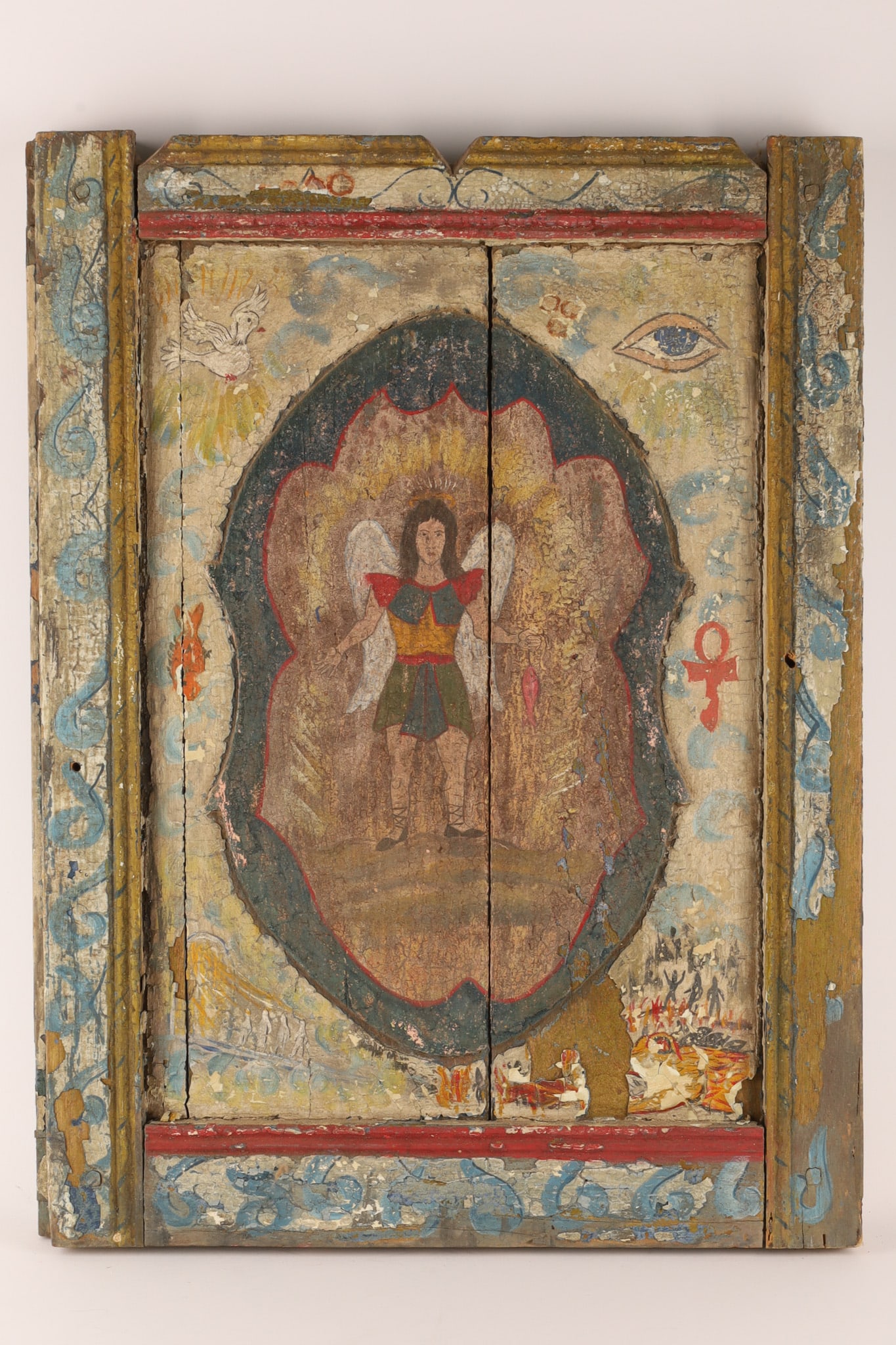 French Medieval Church Door Angel Gabriel Mystical (1 of 11)