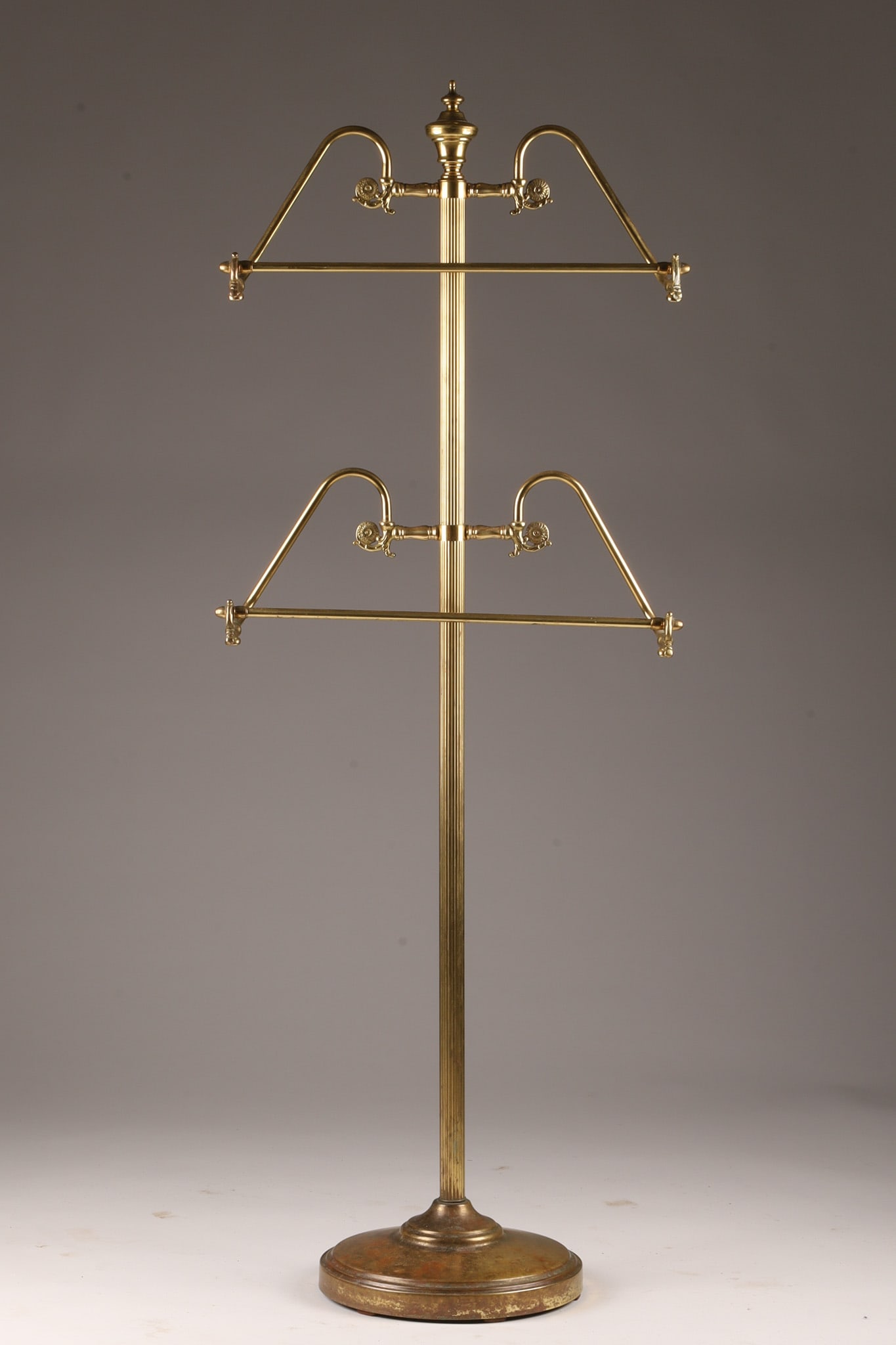 Hollywood Regency Brass Clothes Valet Stand Butler (1 of 5)