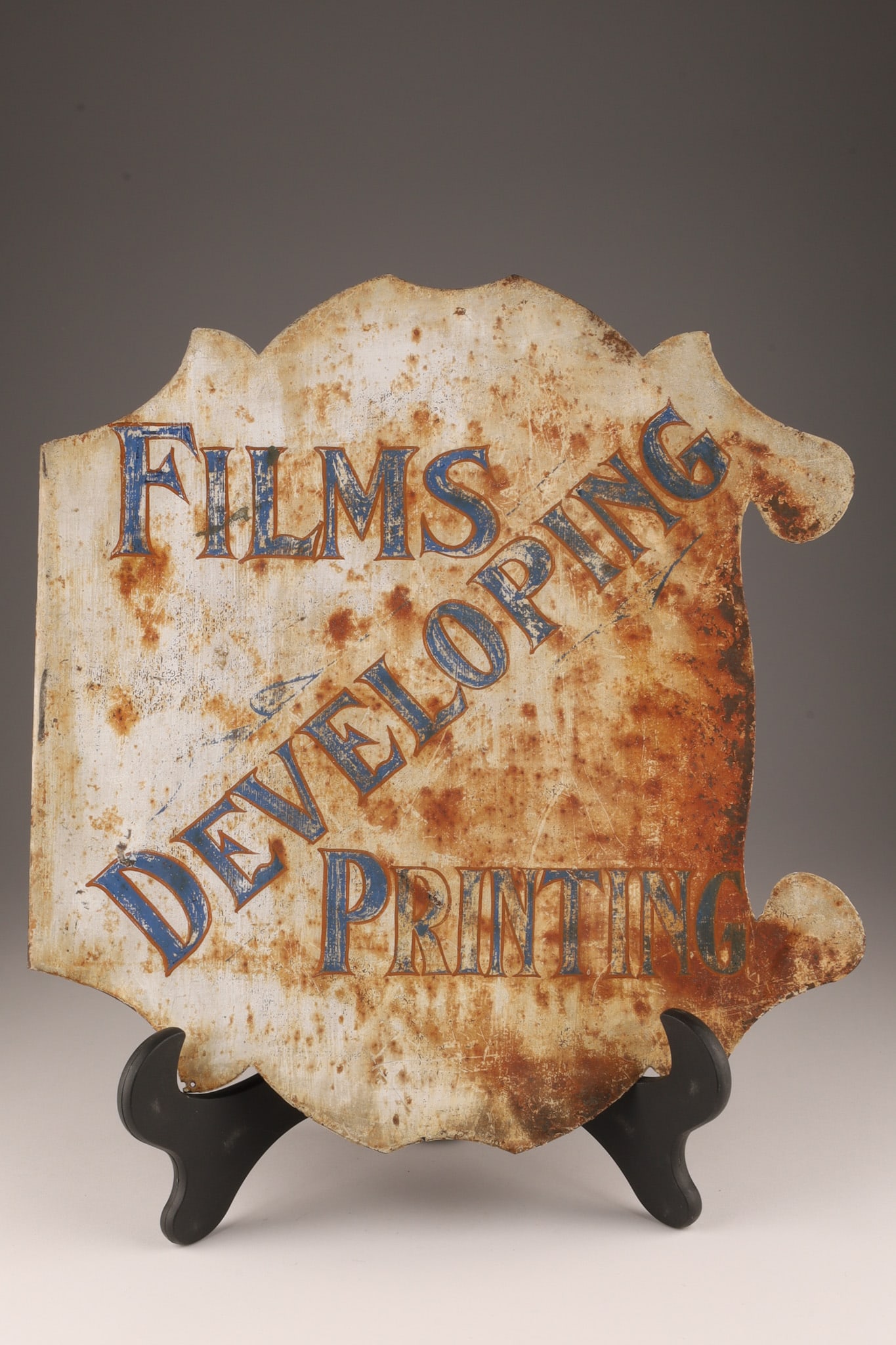Rare Advertising Sign Flange Tin Films Photography (1 of 5)