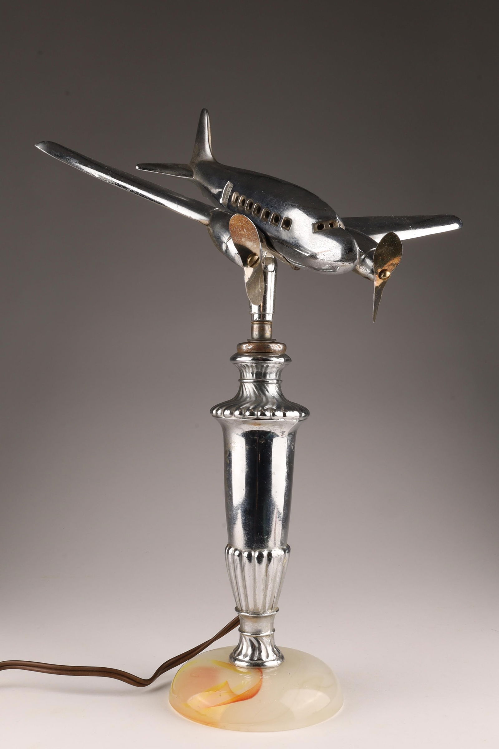 Art Deco Canadian Table Airplane Lamp (1 of 8)