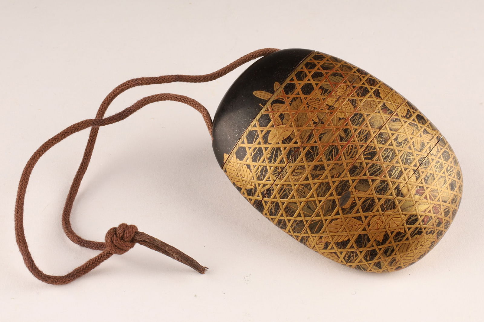 Antique Japanese Gilt Lacquer 5 Section Inro (1 of 7)