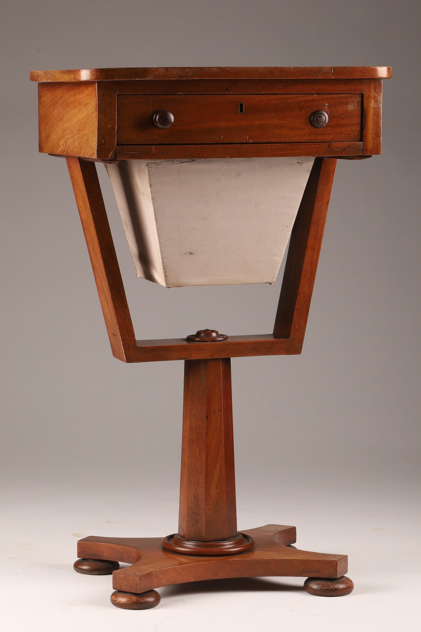 Antique English Regency Period Sewing Table (1 of 6)