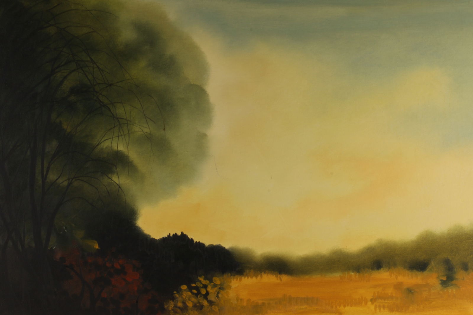 Large Mid Century Impressionist Landscape Signed (1 of 5)