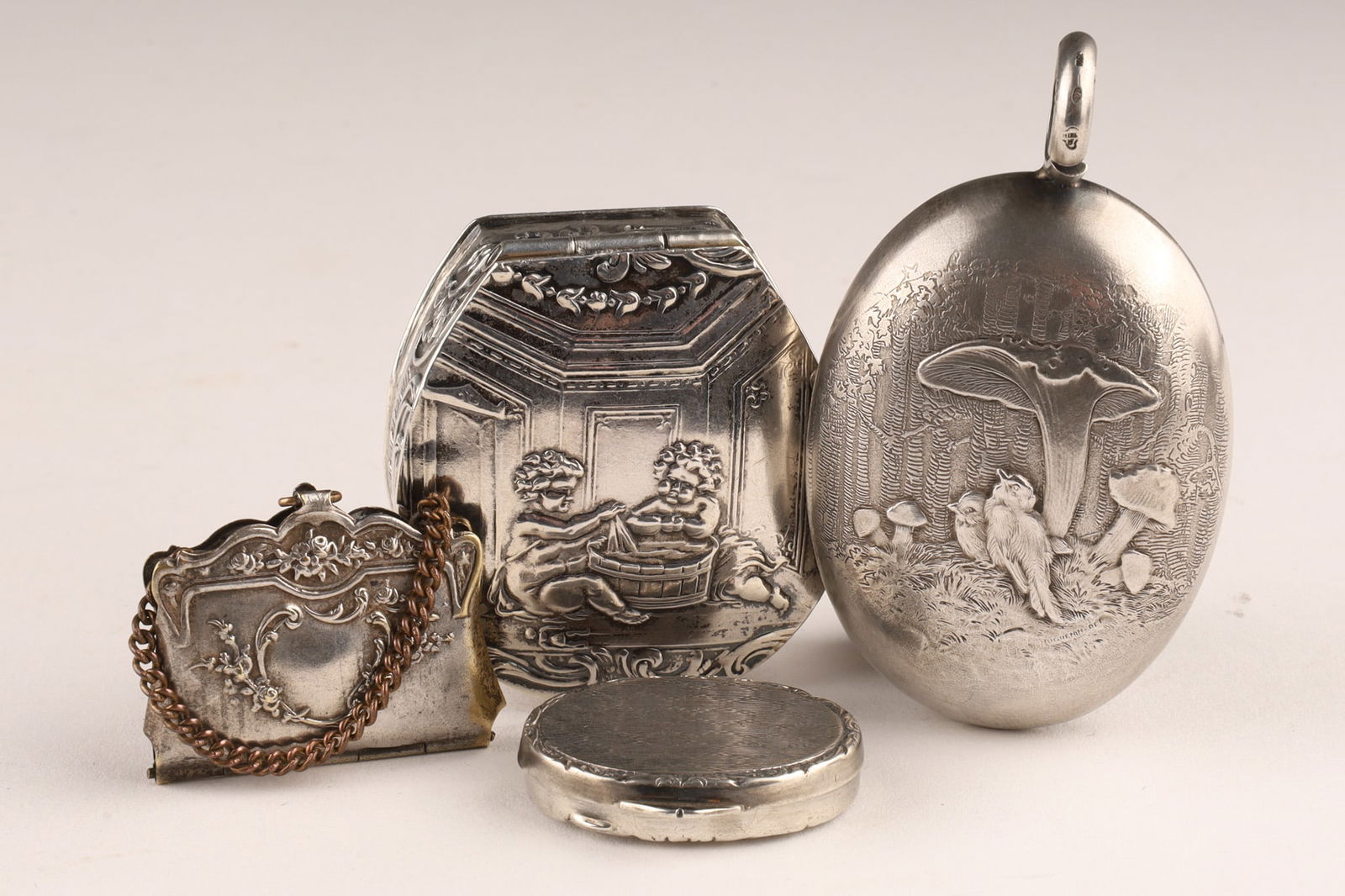 Collection Sterling Victorian Repousse Items (1 of 10)