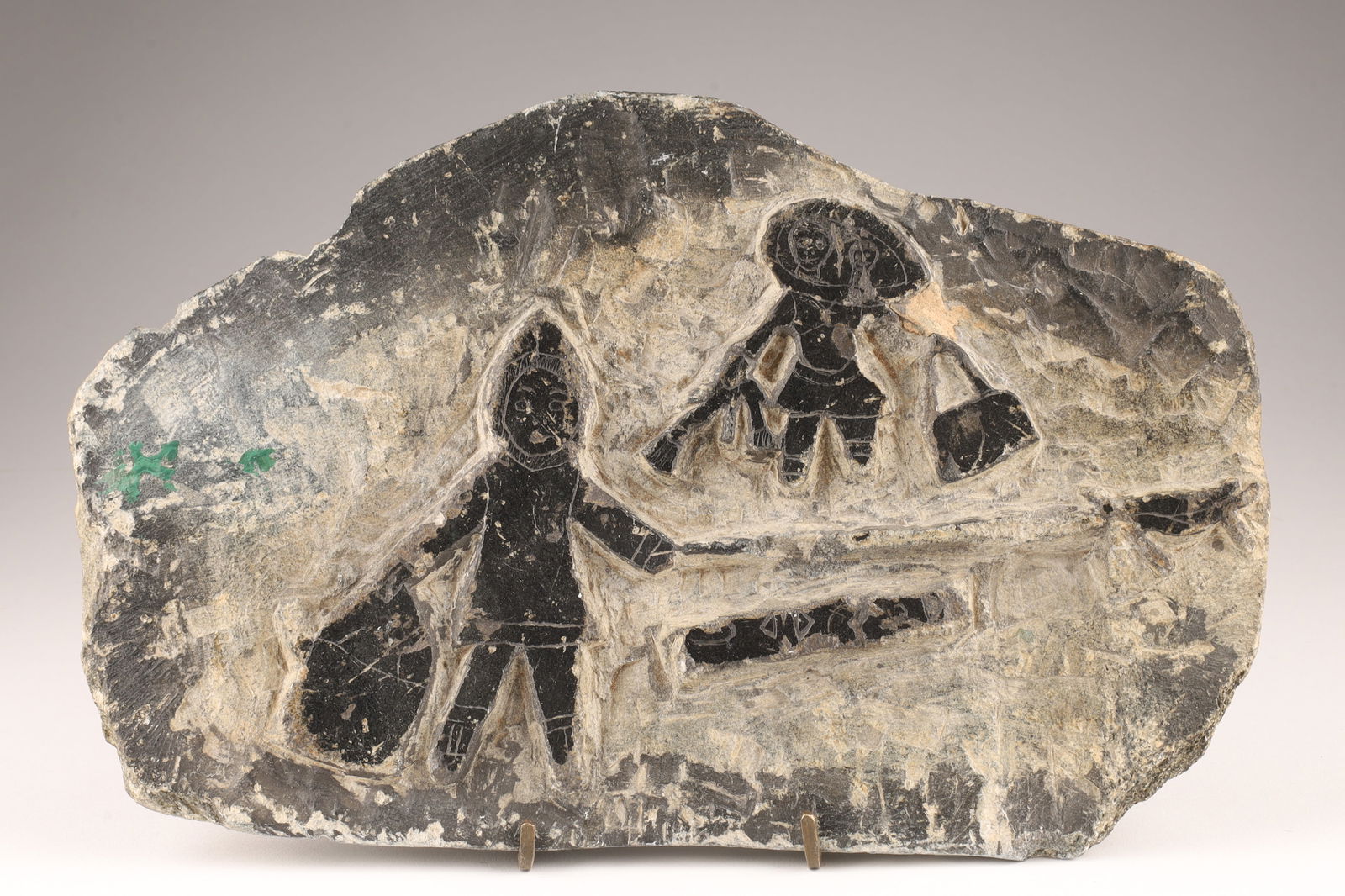 Signed Inuit Carved Soapstone Print Template (1 of 6)