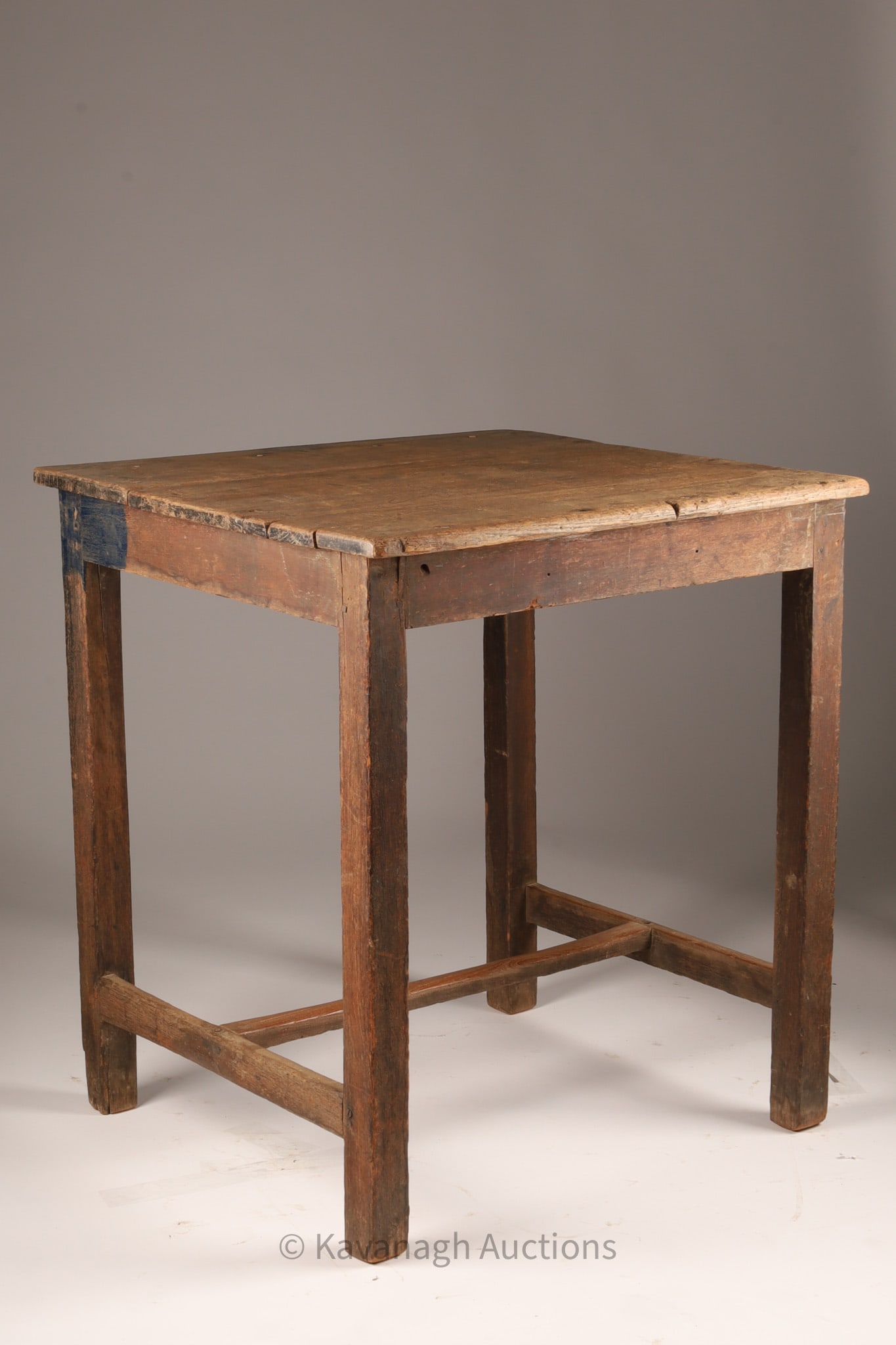 Antique Canadian Stretcher Work Table Desk (1 of 9)