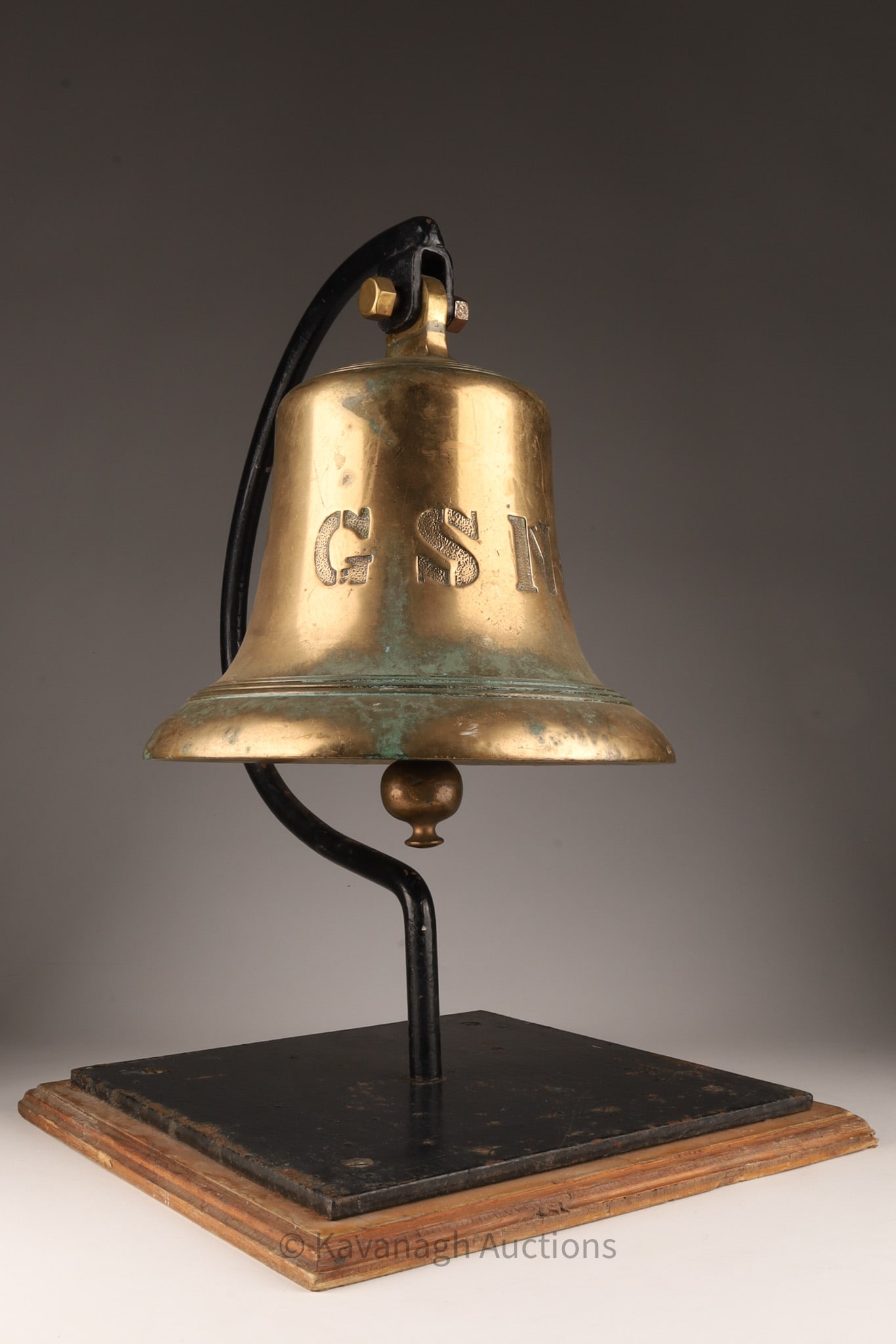 Antique Maritime Brass Ship's Bell GSNC (1 of 8)