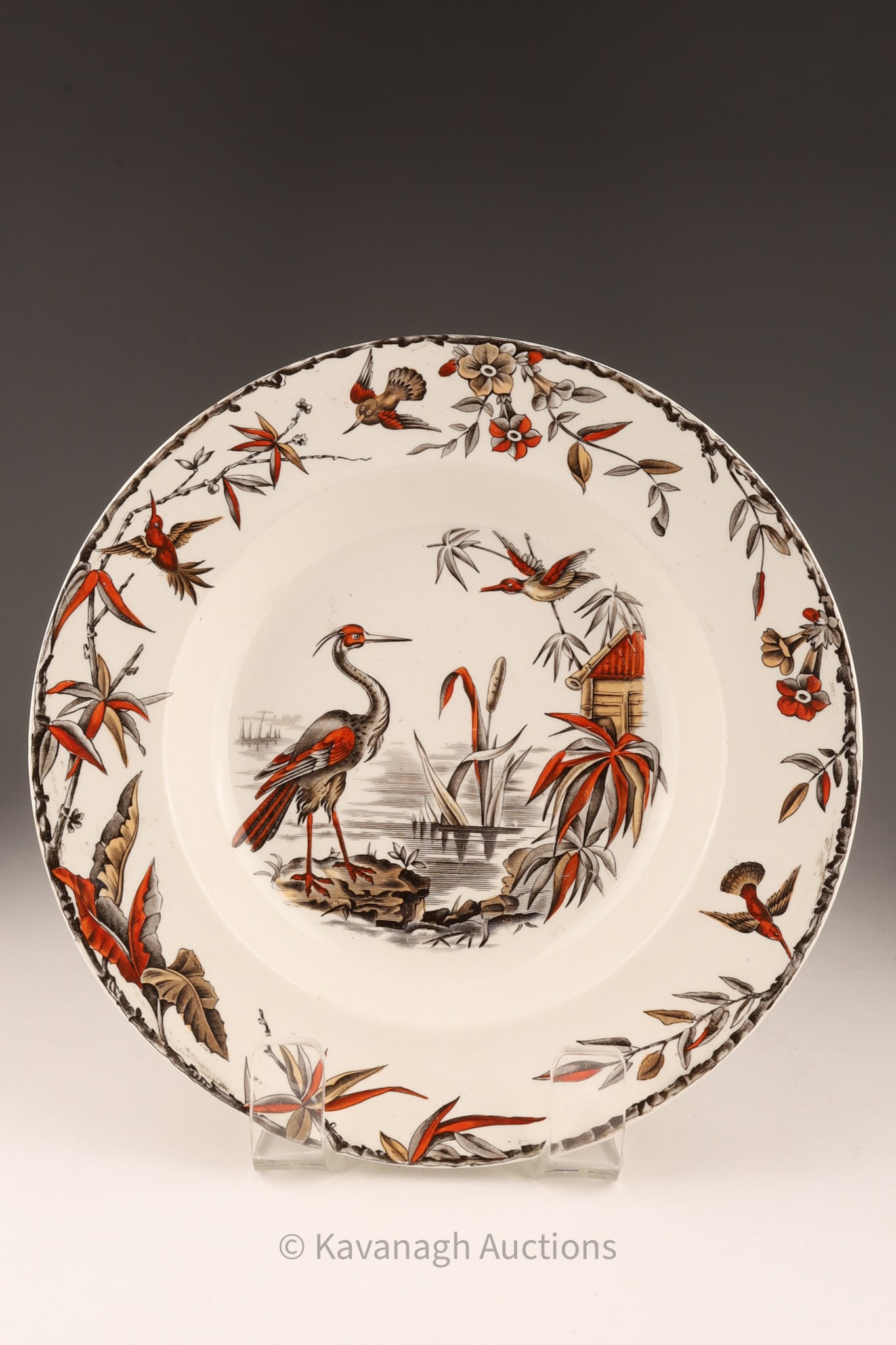 Aesthetic Transferware Ridgway Indus Pattern Plate (1 of 7)