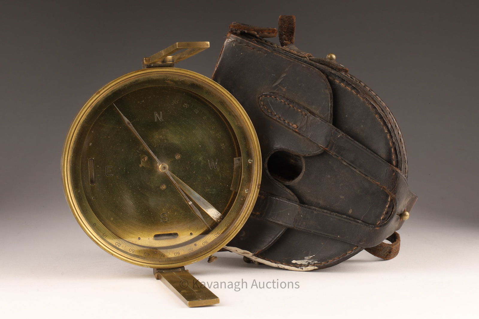 Hughes Owens Brass Surveyor's Compass Miner's Dial (1 of 6)