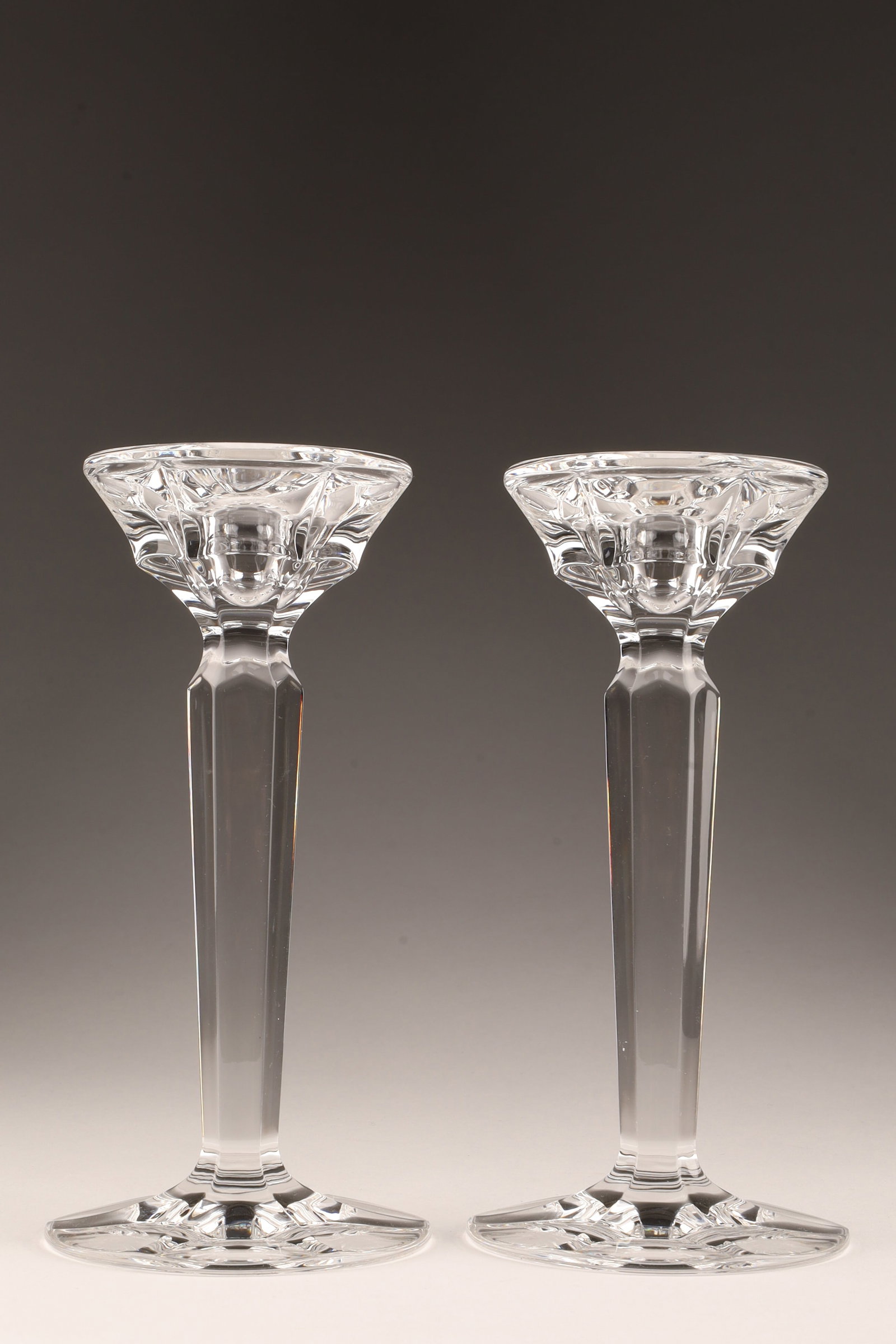 Pair Ralph Lauren Vintage Crystal Candlesticks (1 of 4)