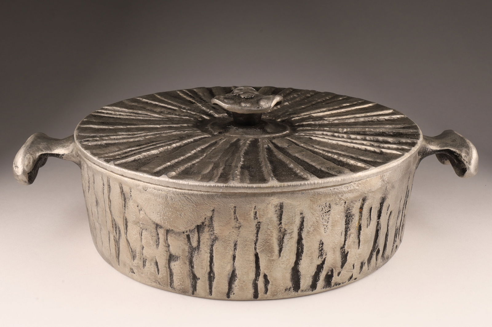 MCM Brutalist Aluminum Casserole Don Drumm 1965 (1 of 9)