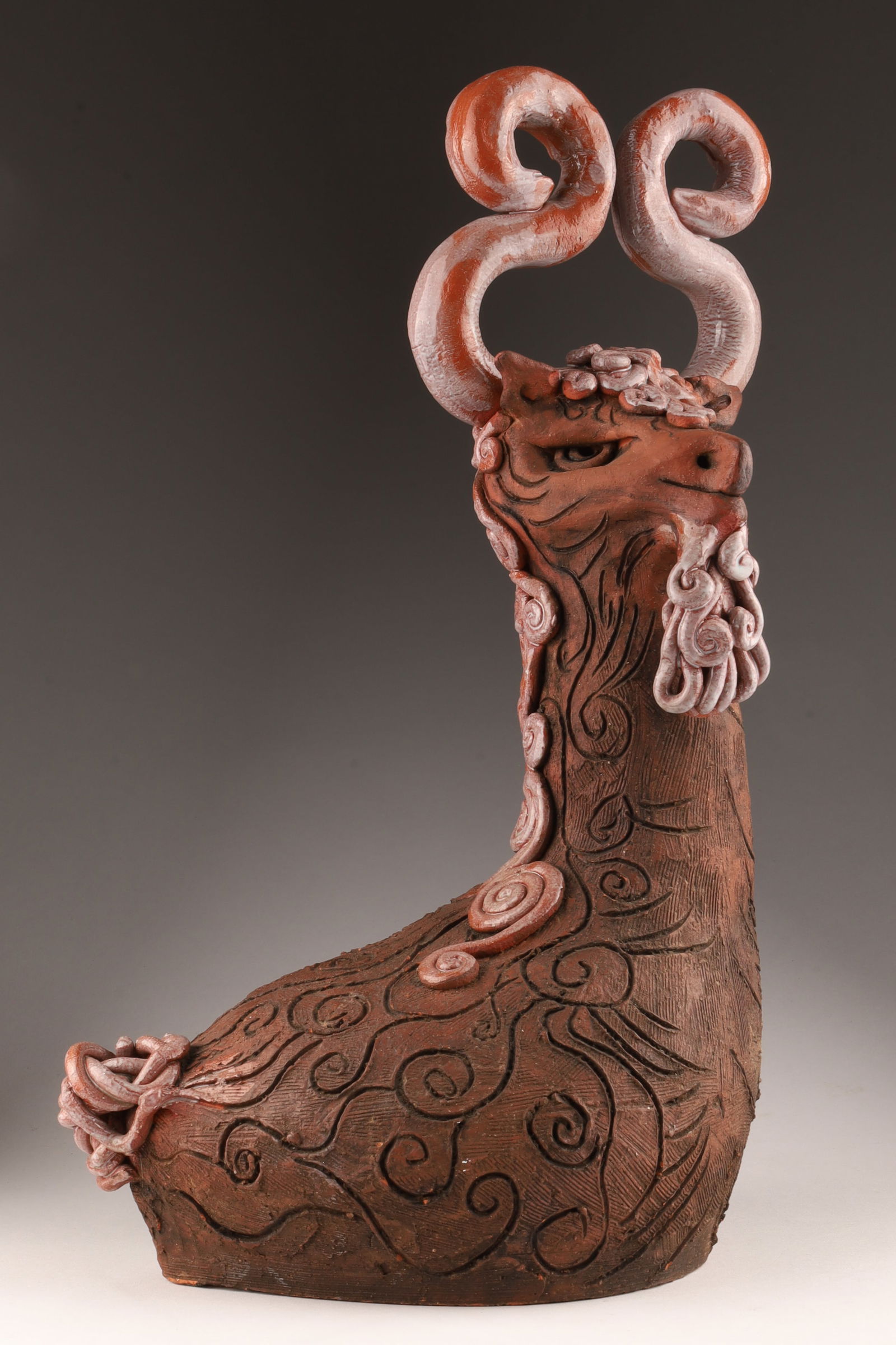 Studio Art Pottery Mythical Chimera Sculpture (1 of 6)