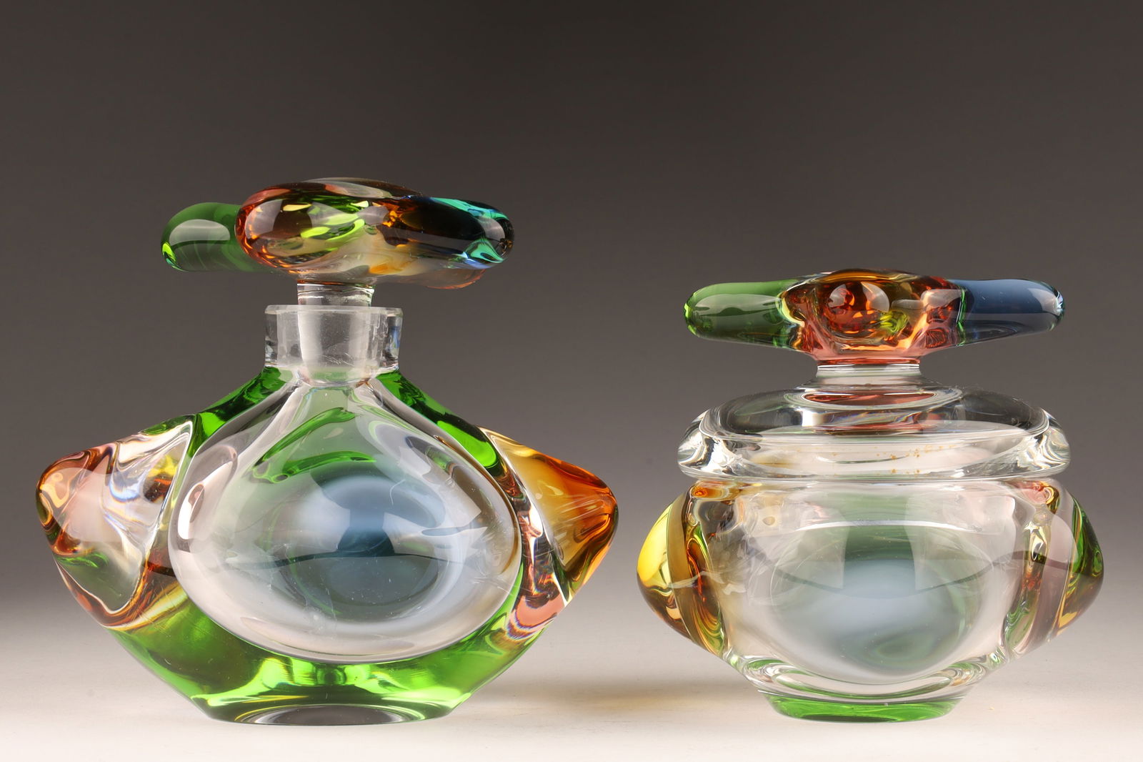 Czech Art Glass Rhapsody Dresser Set Zemek (1 of 7)