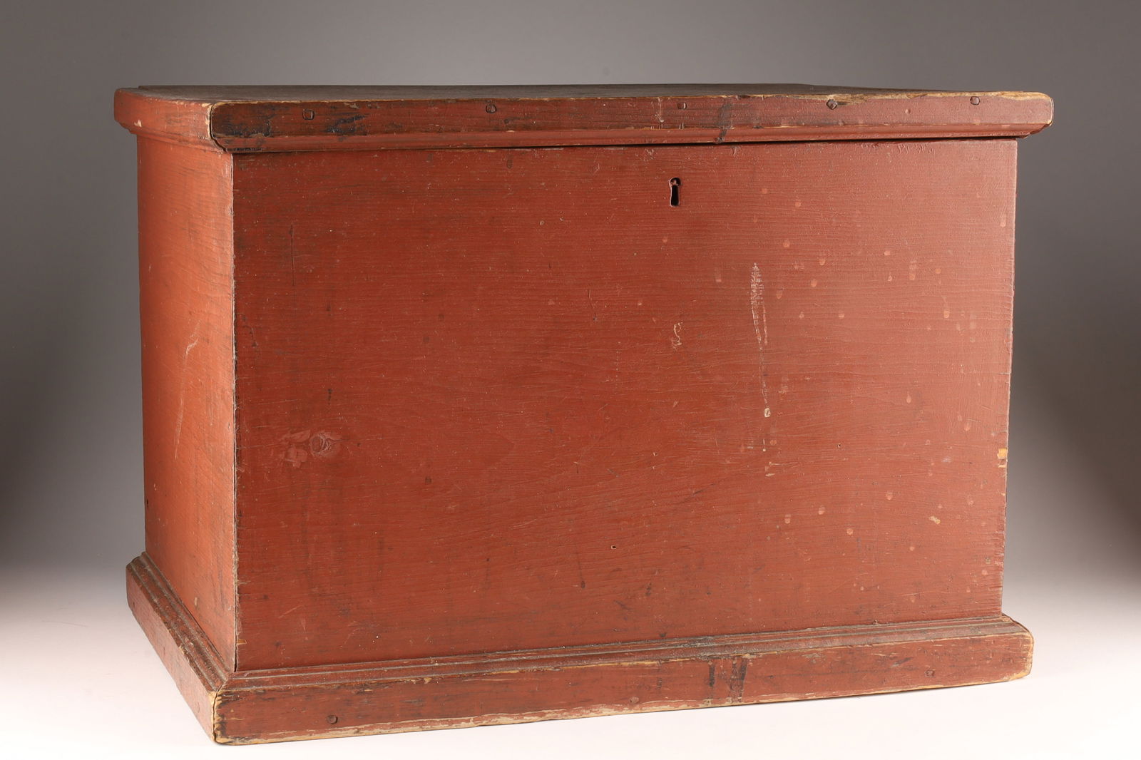 Antique Quebec Painted Pine Small Chest (1 of 7)