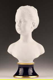Tharaud Limoges Bust Young Girl after Houdon (1 of 8)