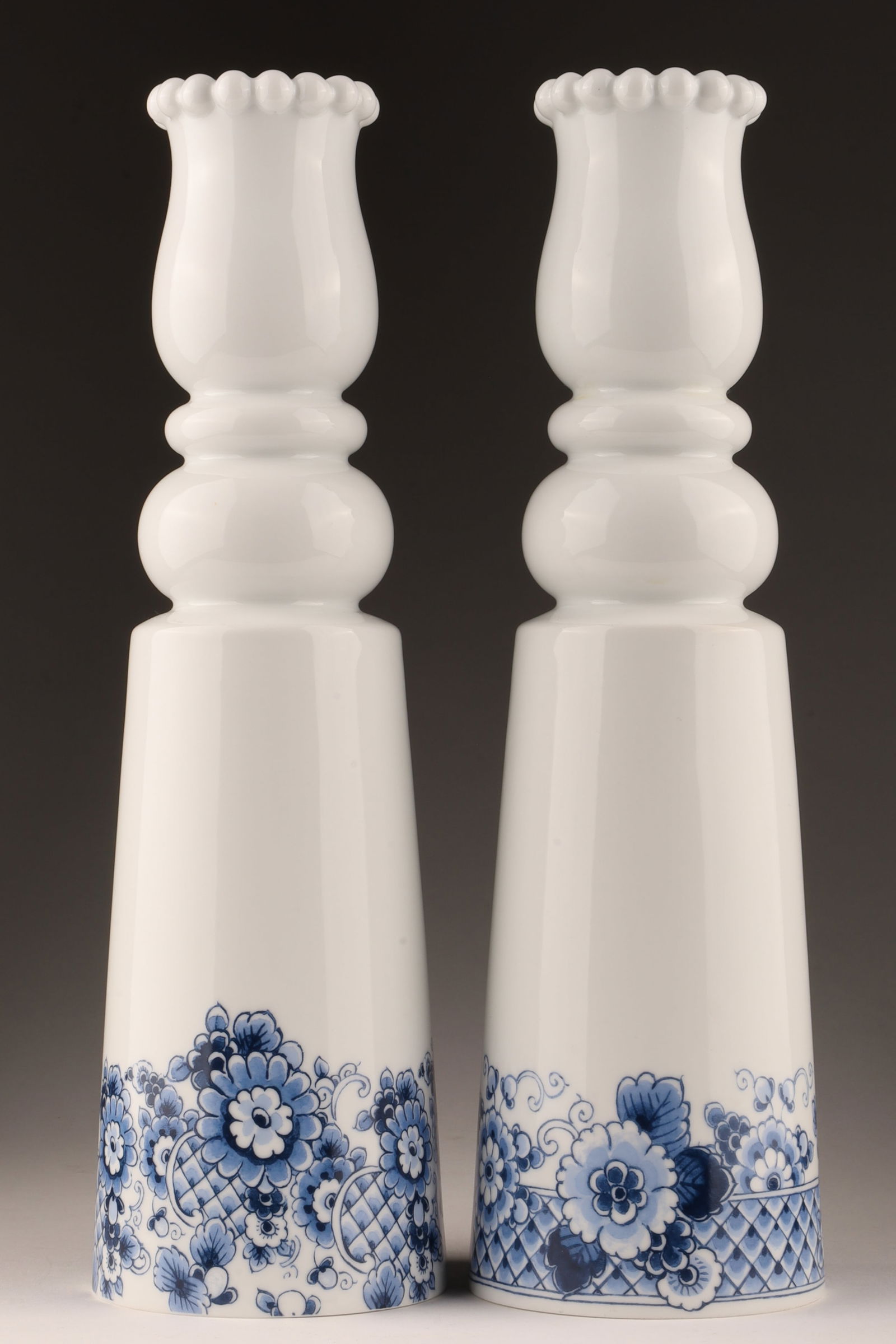 Pair Marcel Wanders Delft Blue Tulip Vases (1 of 5)